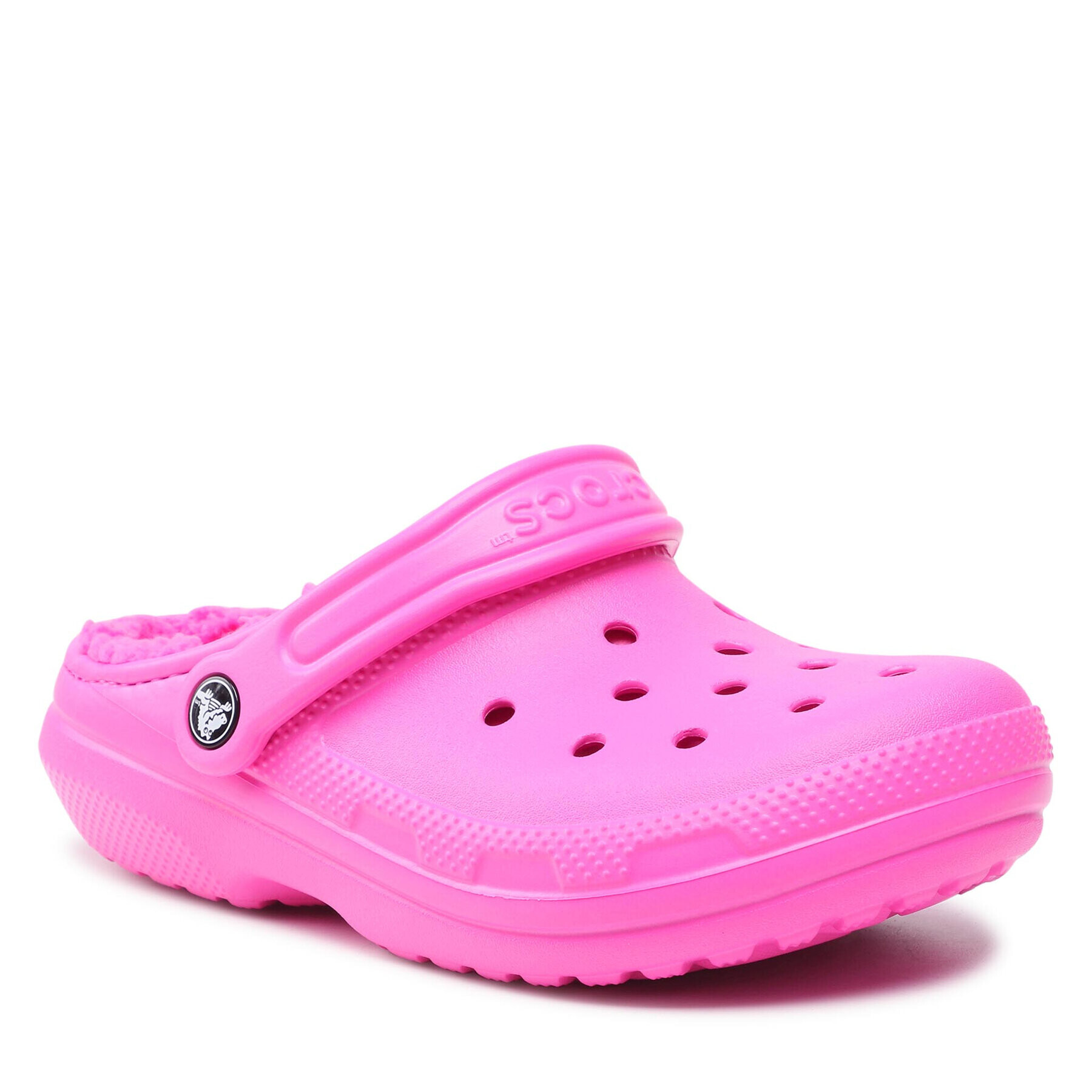 Crocs Чехли Classic Lined Clog 203591 Розов - Pepit.bg