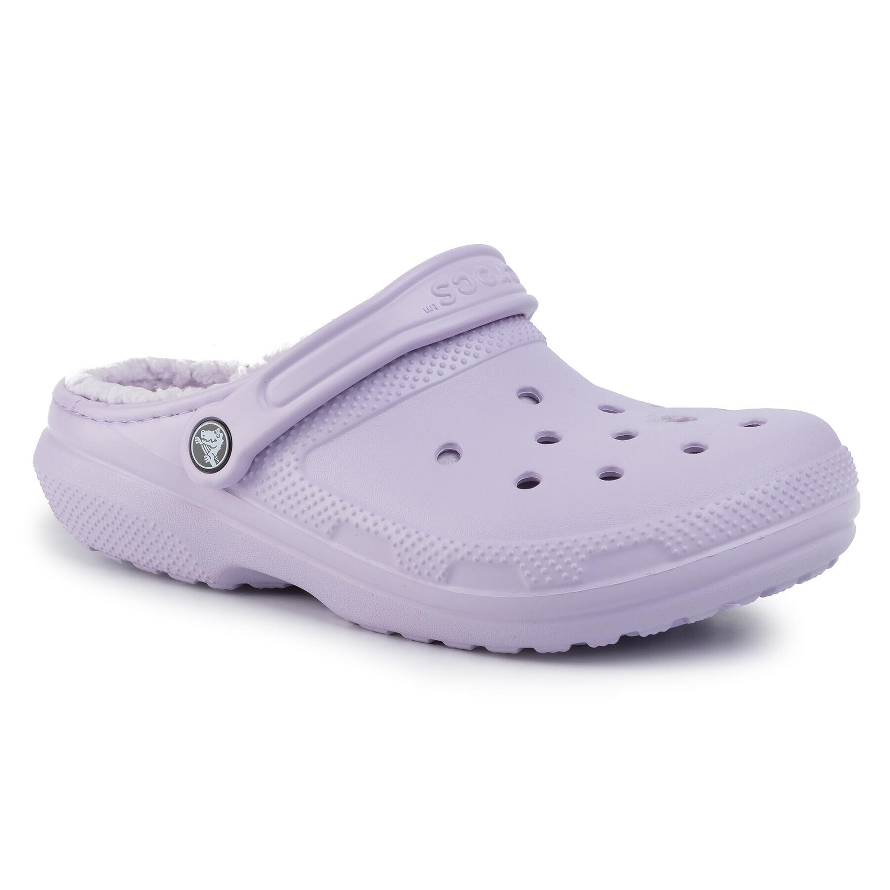 Crocs Чехли Classic Lined Clog 203591 Виолетов - Pepit.bg