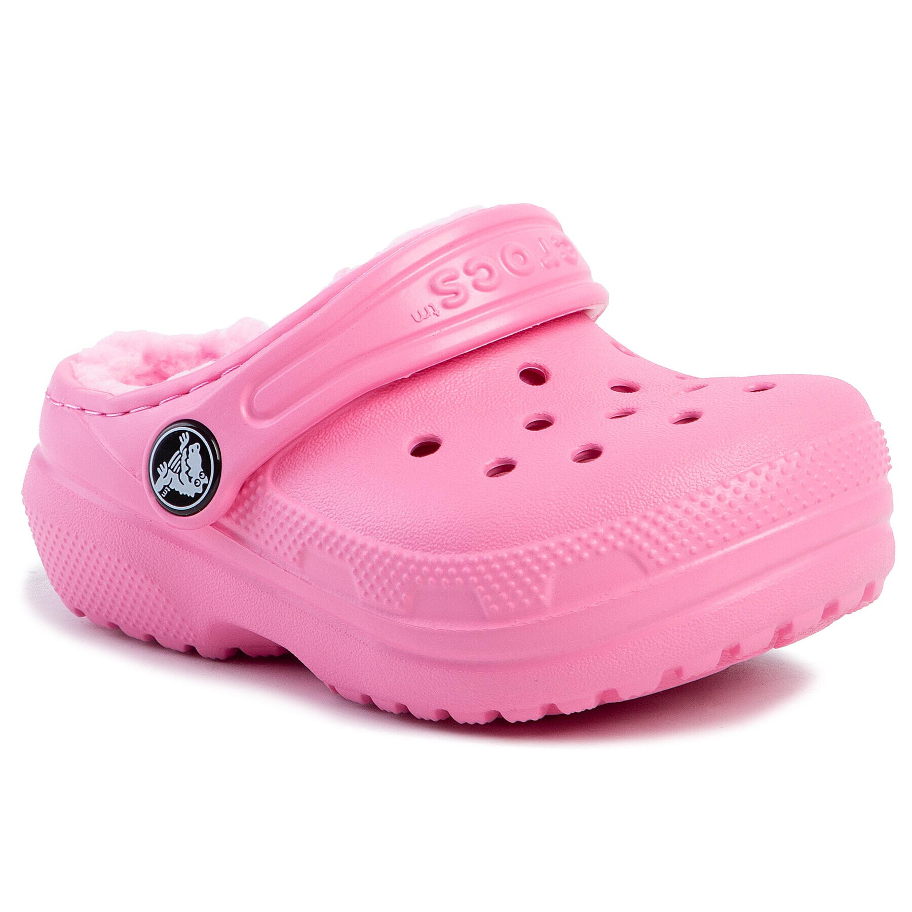 Crocs Чехли Classic Lined Clog K 203506 Розов - Pepit.bg
