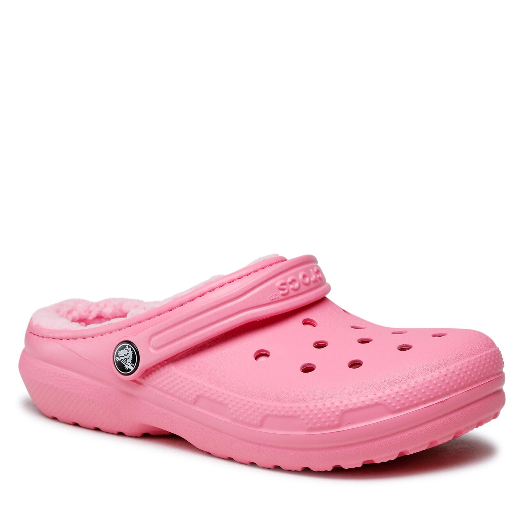 Crocs Чехли Classic Lined Clog K 203506 Розов - Pepit.bg