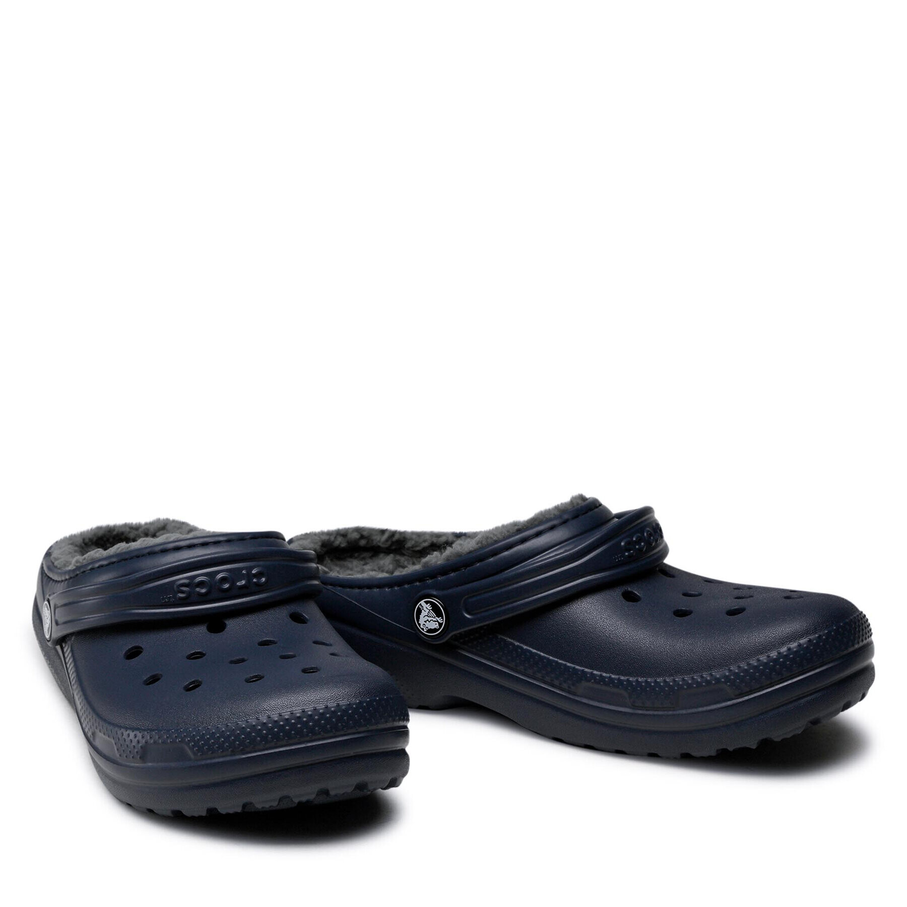 Crocs Чехли Classic Lined Clog K 203506 Тъмносин - Pepit.bg