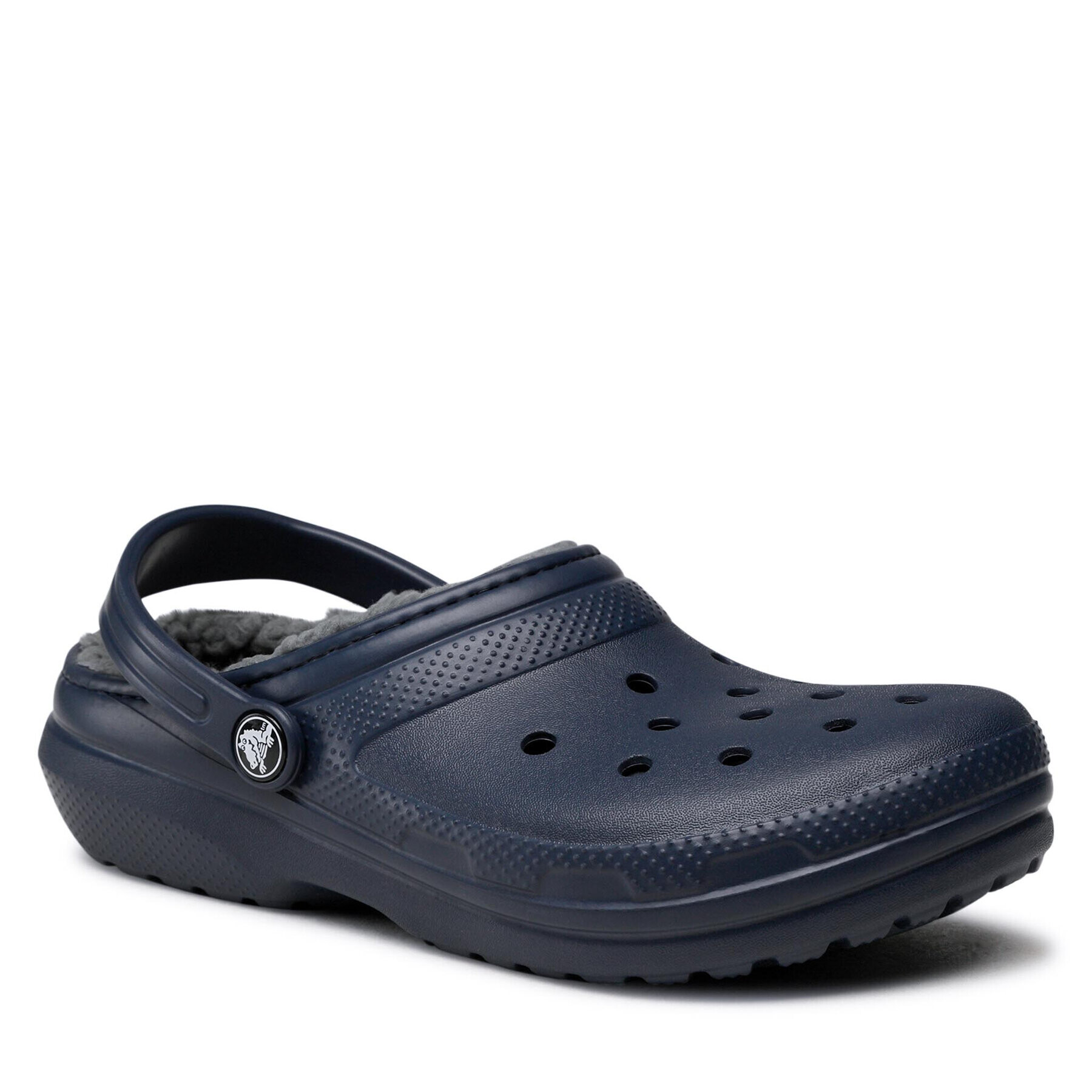 Crocs Чехли Classic Lined Clog K 203506 Тъмносин - Pepit.bg