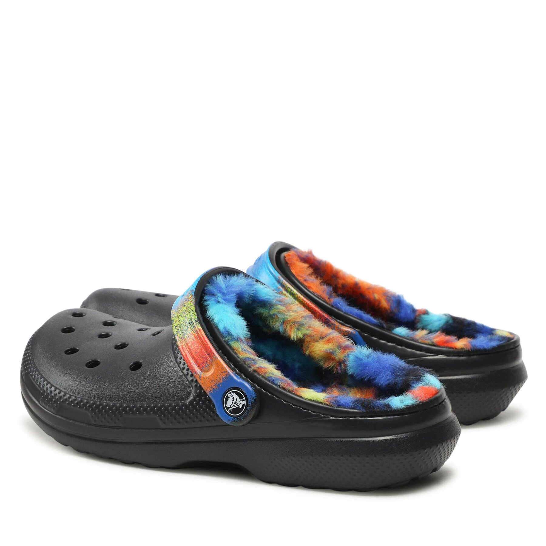 Crocs Чехли Classic Lined Spray Dye Clog 208045 Черен - Pepit.bg