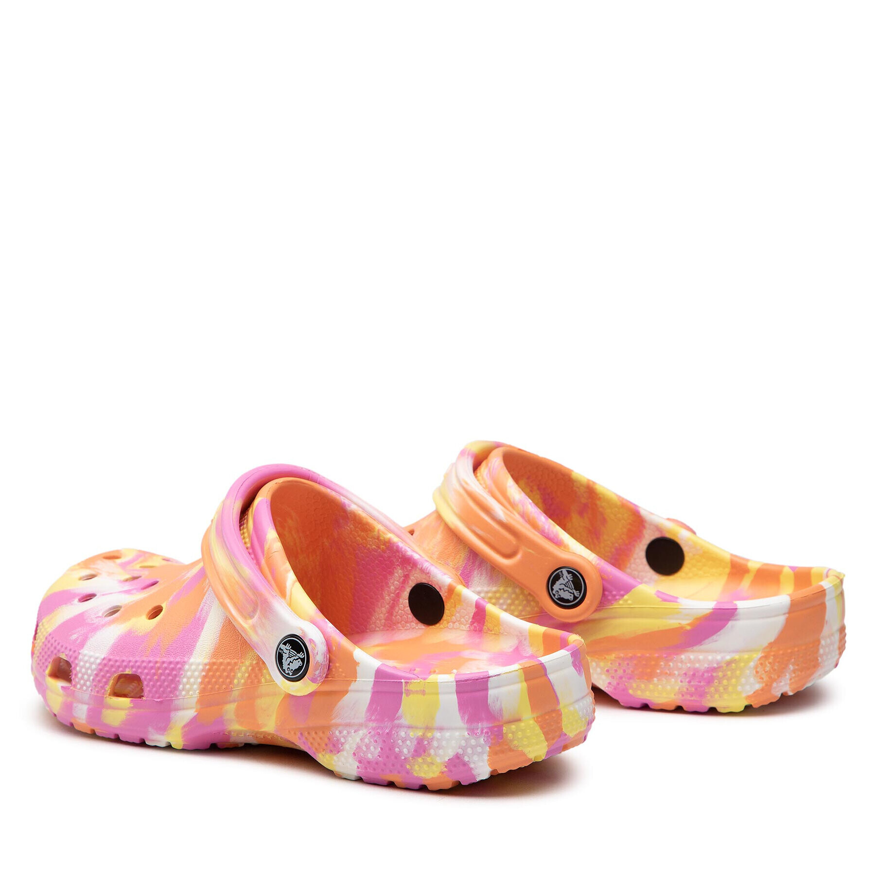 Crocs Чехли Classic Marbled Clog 206867 Оранжев - Pepit.bg