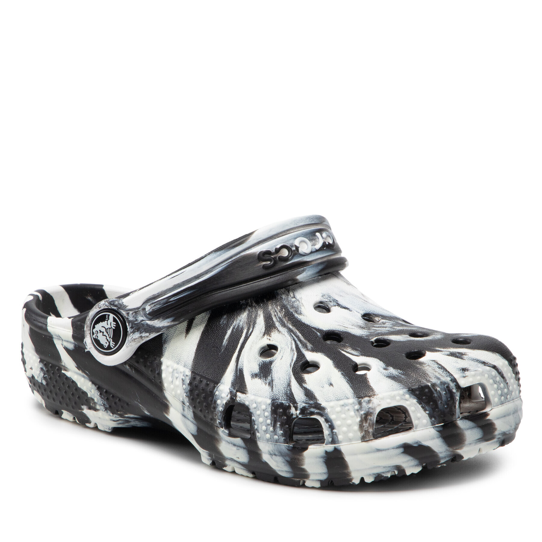 Crocs Чехли Classic Marbled Clog 207464 Черен - Pepit.bg