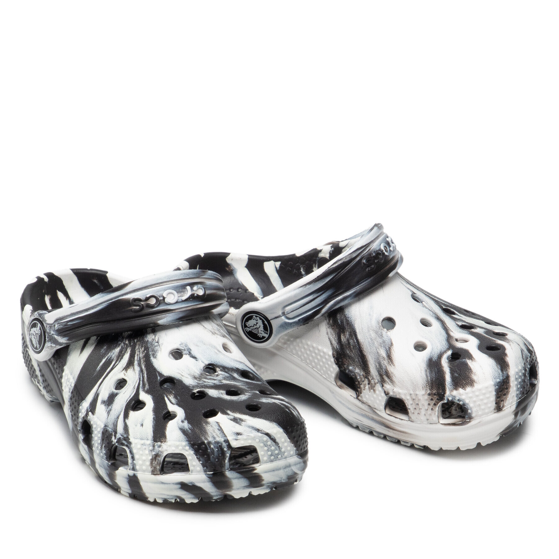 Crocs Чехли Classic Marbled Clog 207464 Черен - Pepit.bg