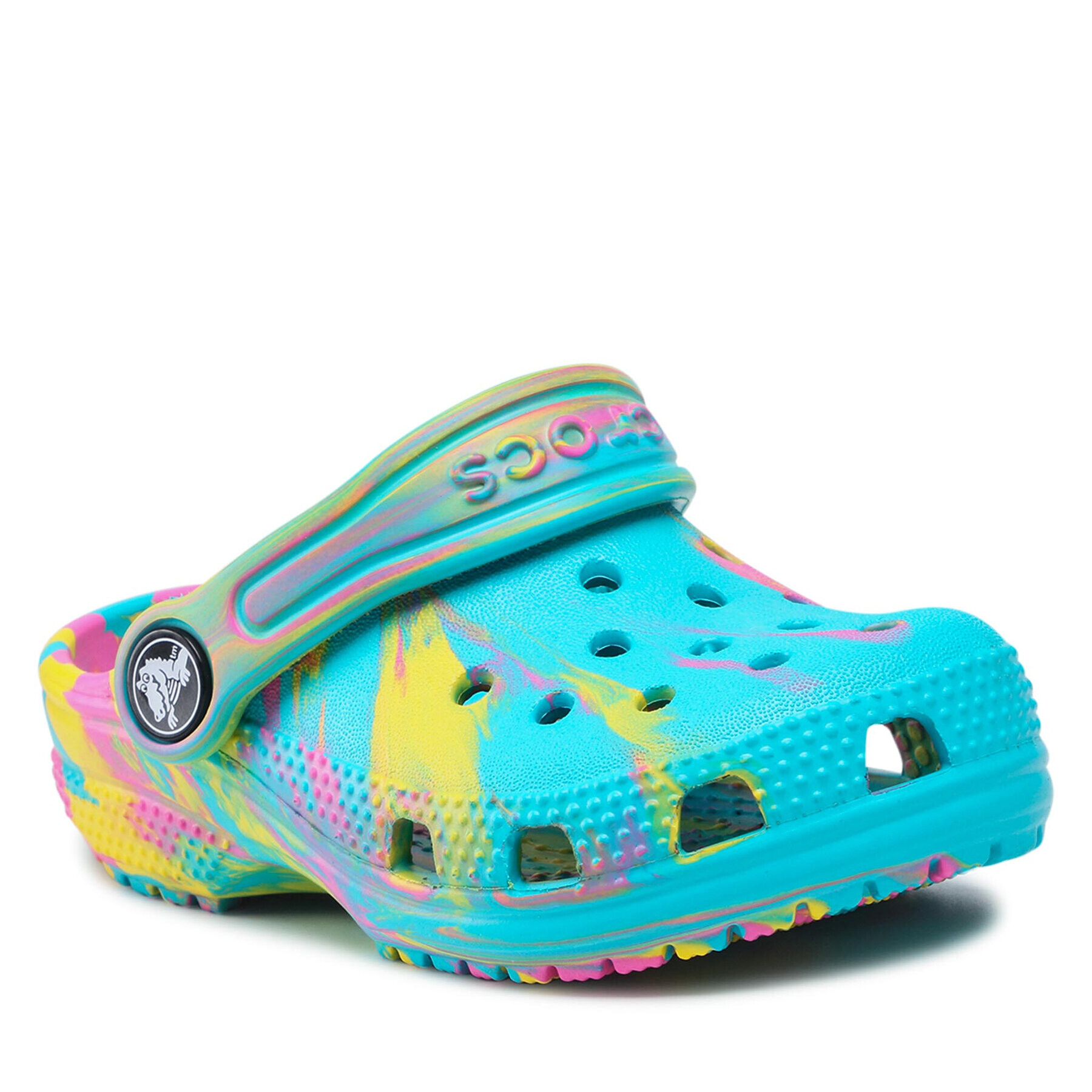 Crocs Чехли Classic Marbled Clog T 206838 Син - Pepit.bg