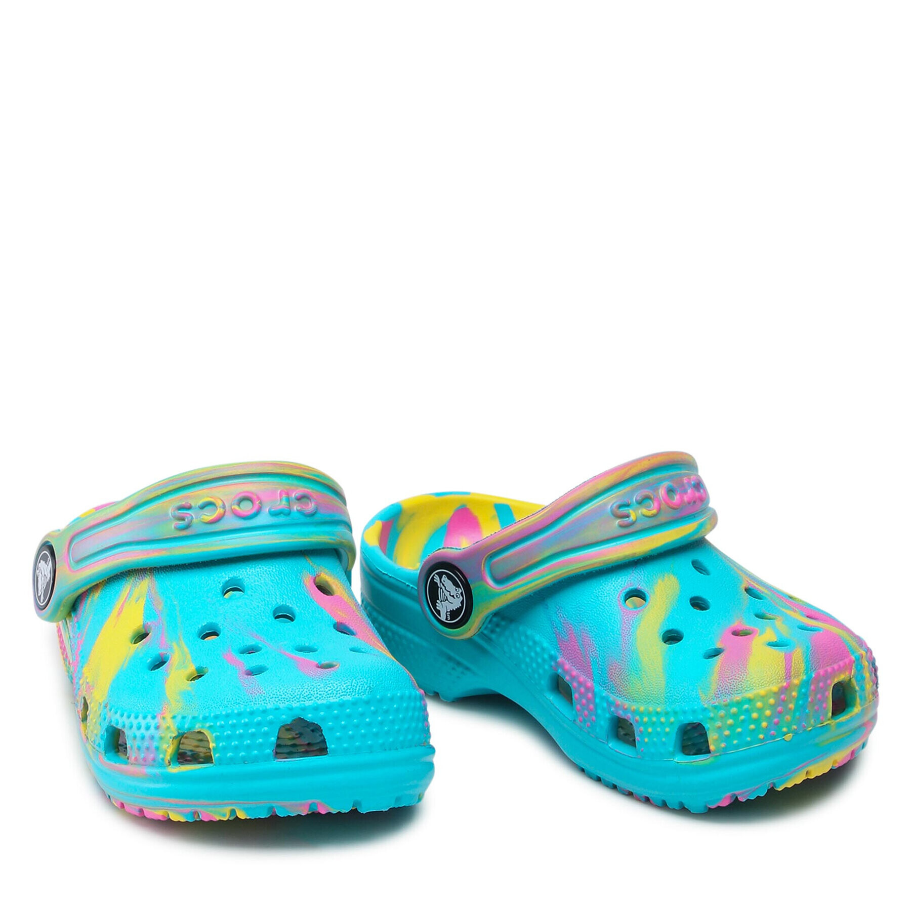 Crocs Чехли Classic Marbled Clog T 206838 Син - Pepit.bg