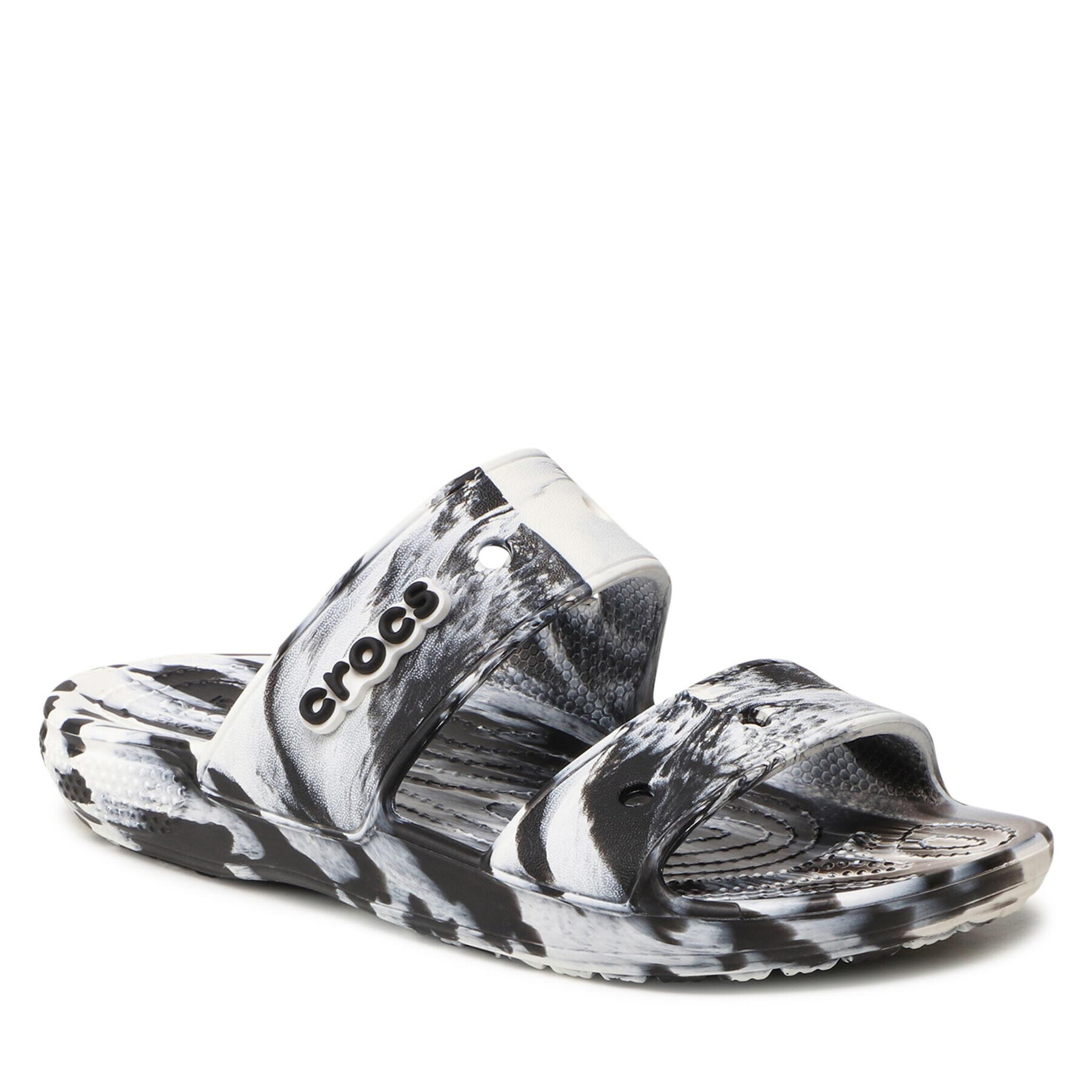 Crocs Чехли Classic Marbled Sandal 207701 Бял - Pepit.bg