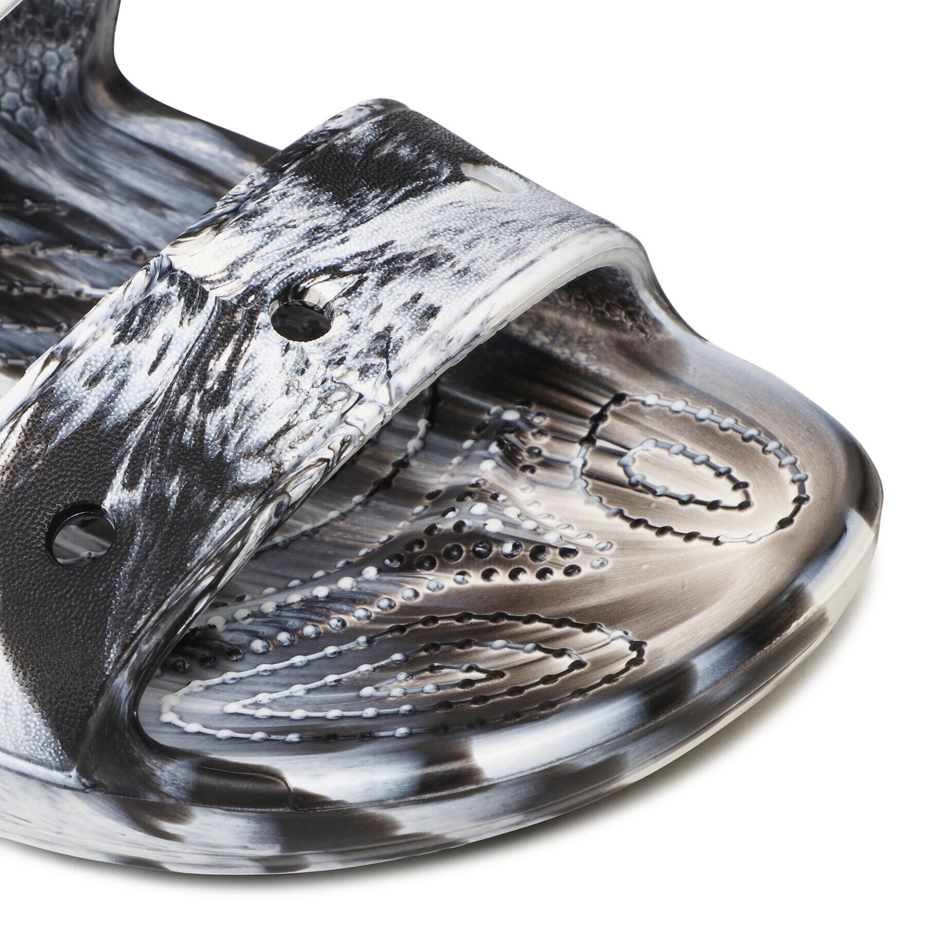 Crocs Чехли Classic Marbled Sandal 207701 Бял - Pepit.bg