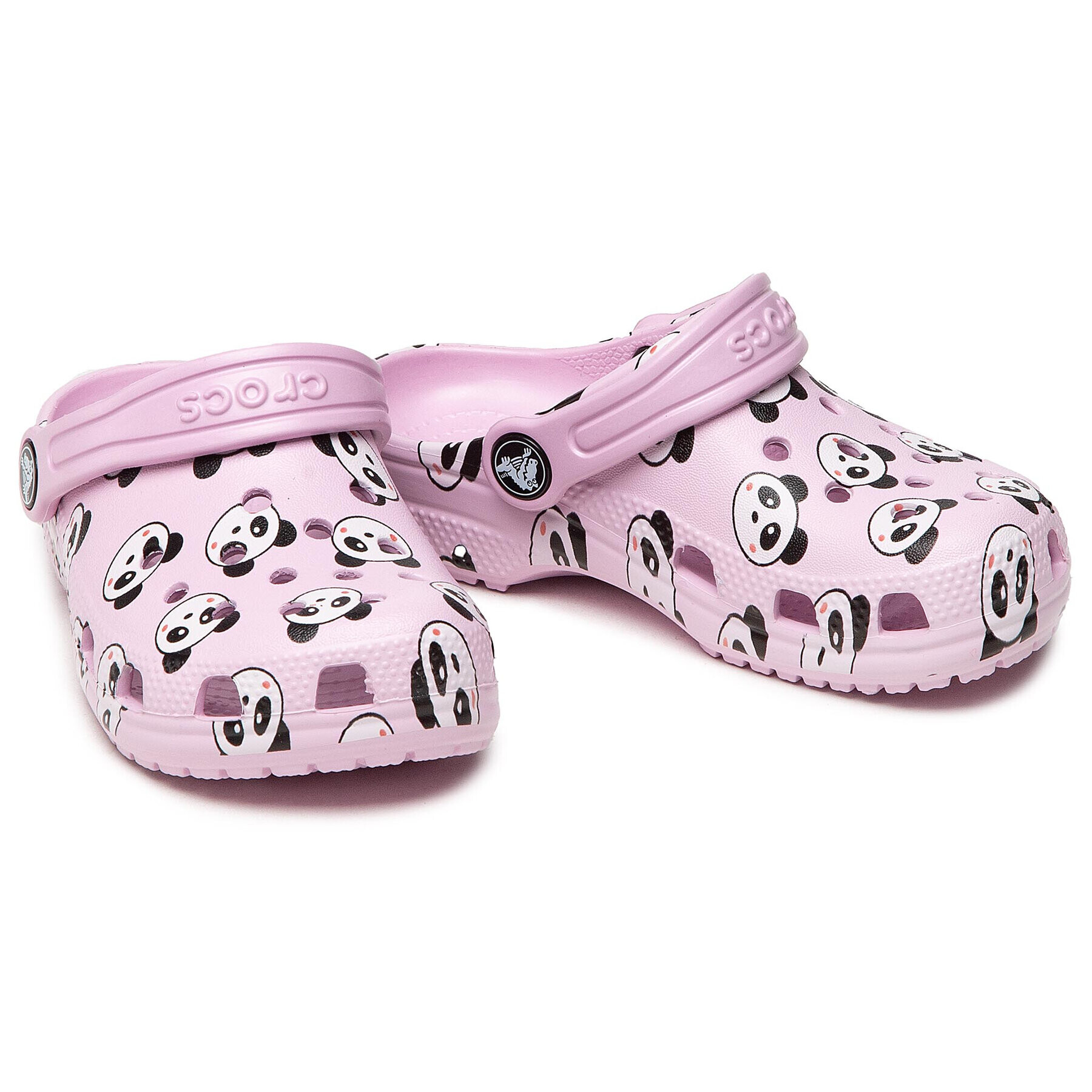 Crocs Чехли Classic Panda Print Clog K 206999 Розов - Pepit.bg