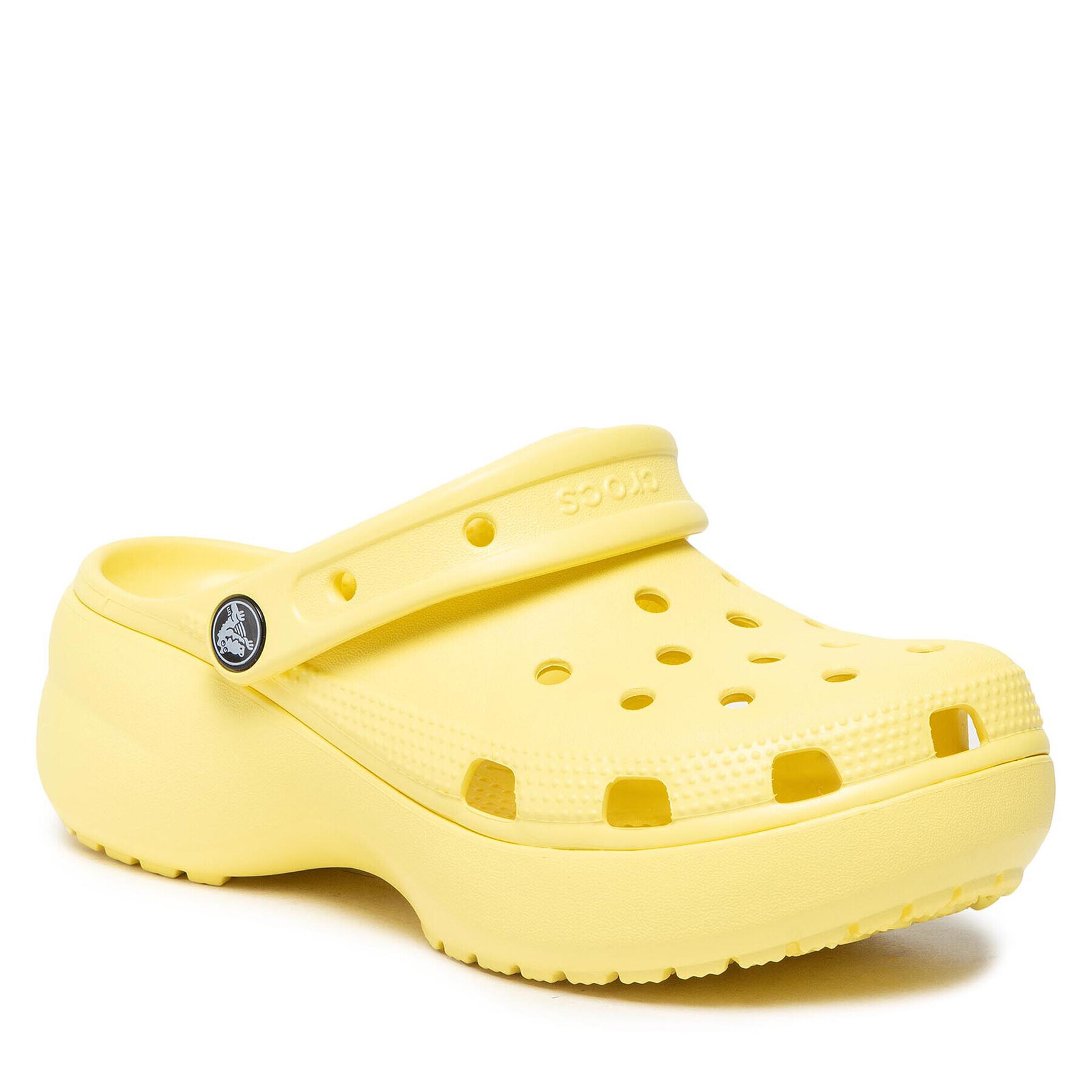 Crocs Чехли Classic Platform Clog W 206750-7HD Жълт - Pepit.bg