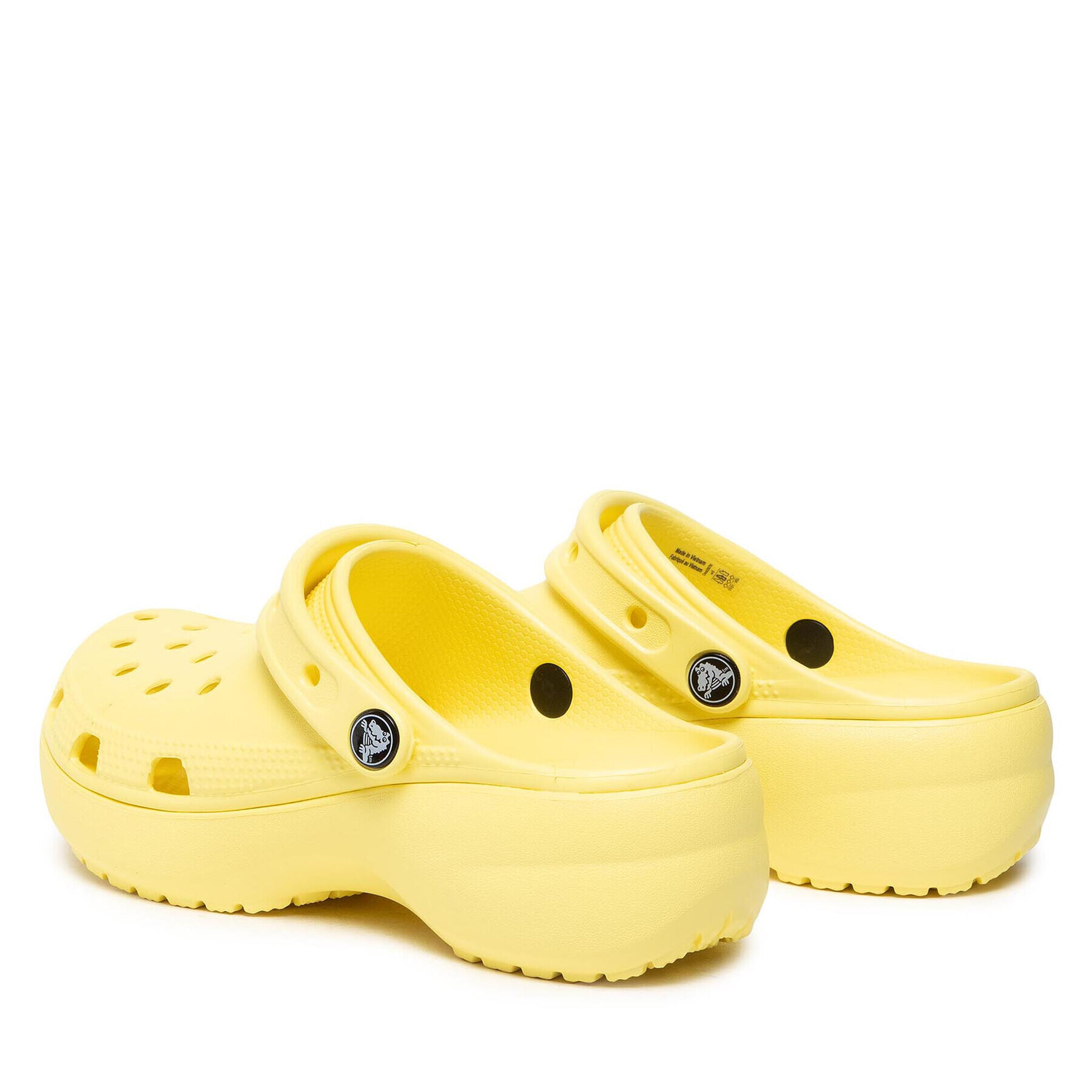 Crocs Чехли Classic Platform Clog W 206750-7HD Жълт - Pepit.bg