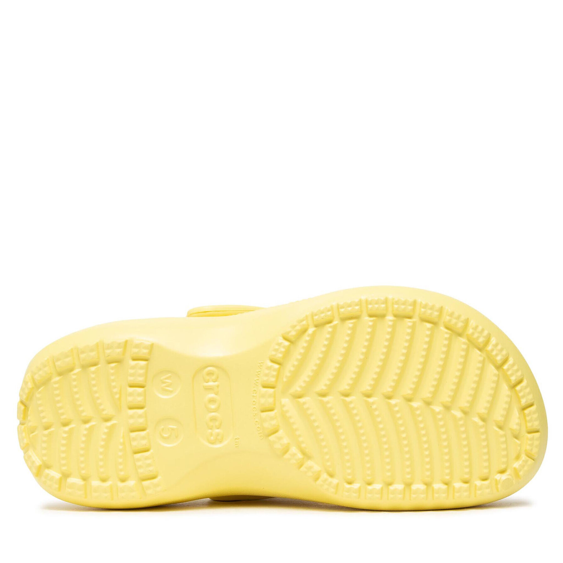 Crocs Чехли Classic Platform Clog W 206750-7HD Жълт - Pepit.bg