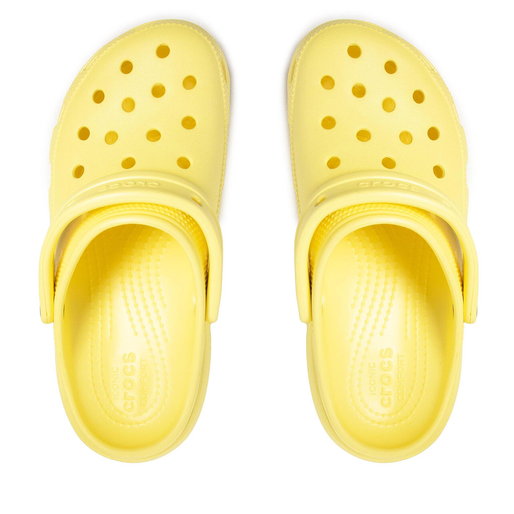 Crocs Чехли Classic Platform Clog W 206750-7HD Жълт - Pepit.bg