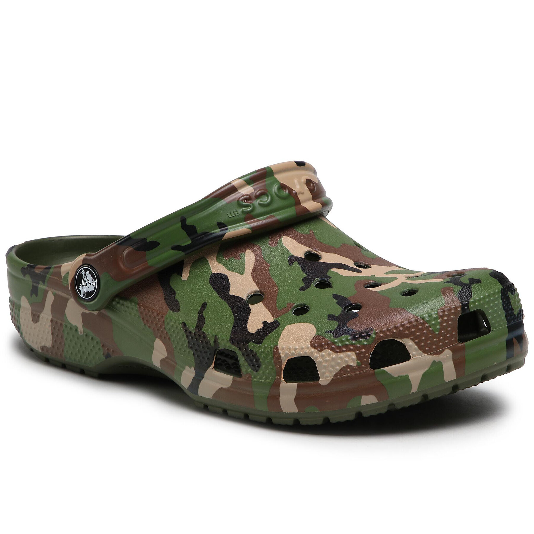 Crocs Чехли Classic Printed Camo Clog 206454 Зелен - Pepit.bg