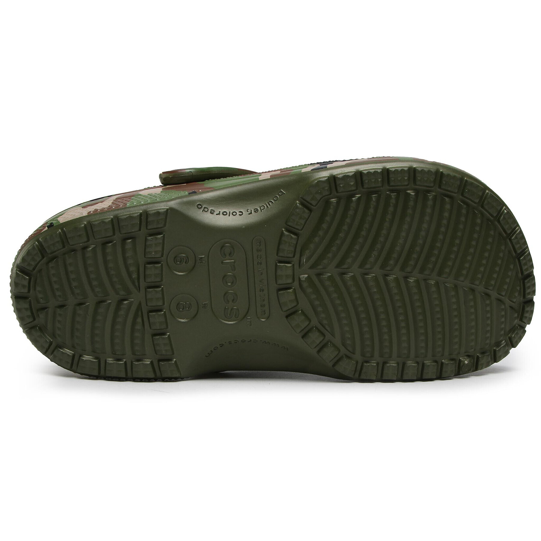 Crocs Чехли Classic Printed Camo Clog 206454 Зелен - Pepit.bg