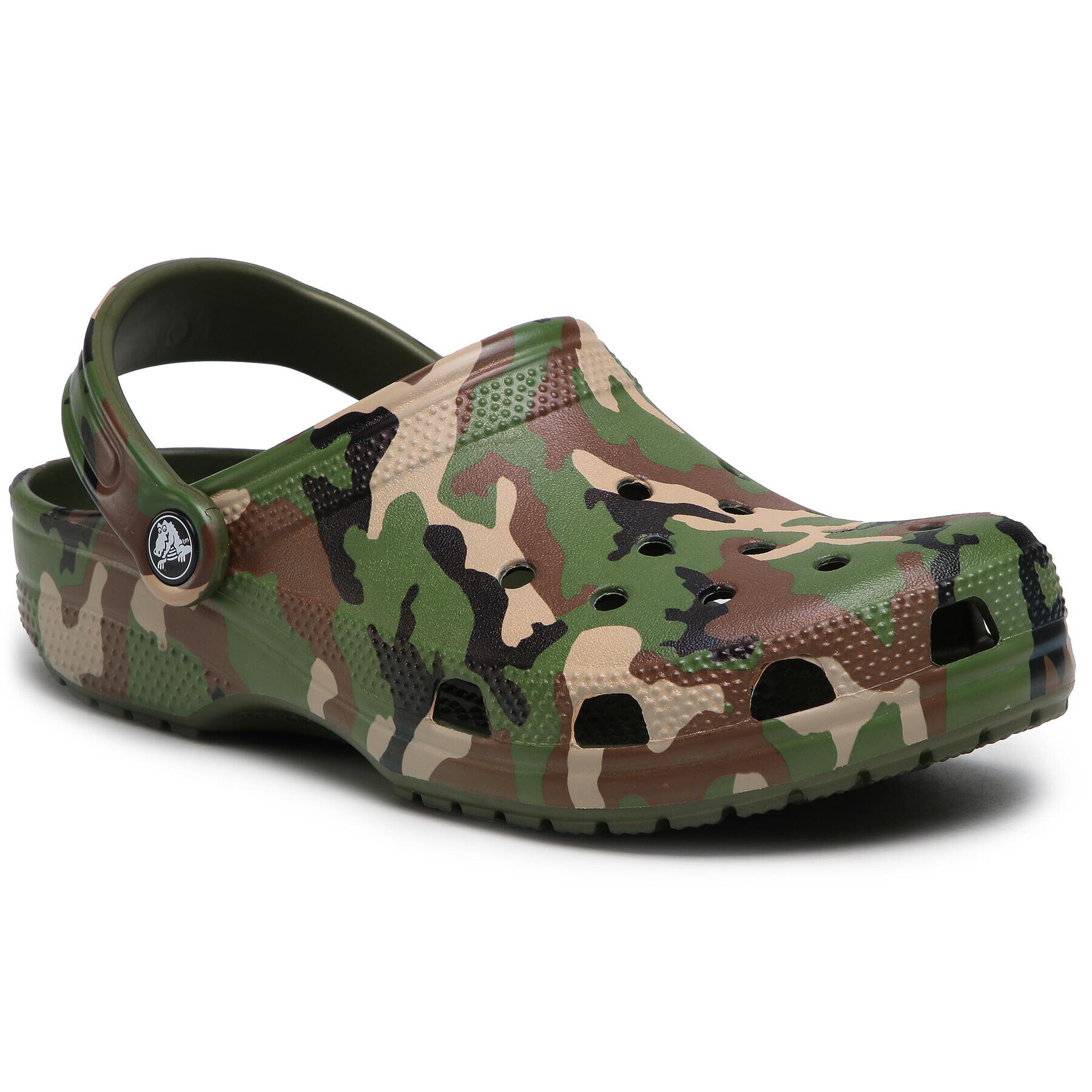 Crocs Чехли Classic Printed Camo Clog 206454 Зелен - Pepit.bg