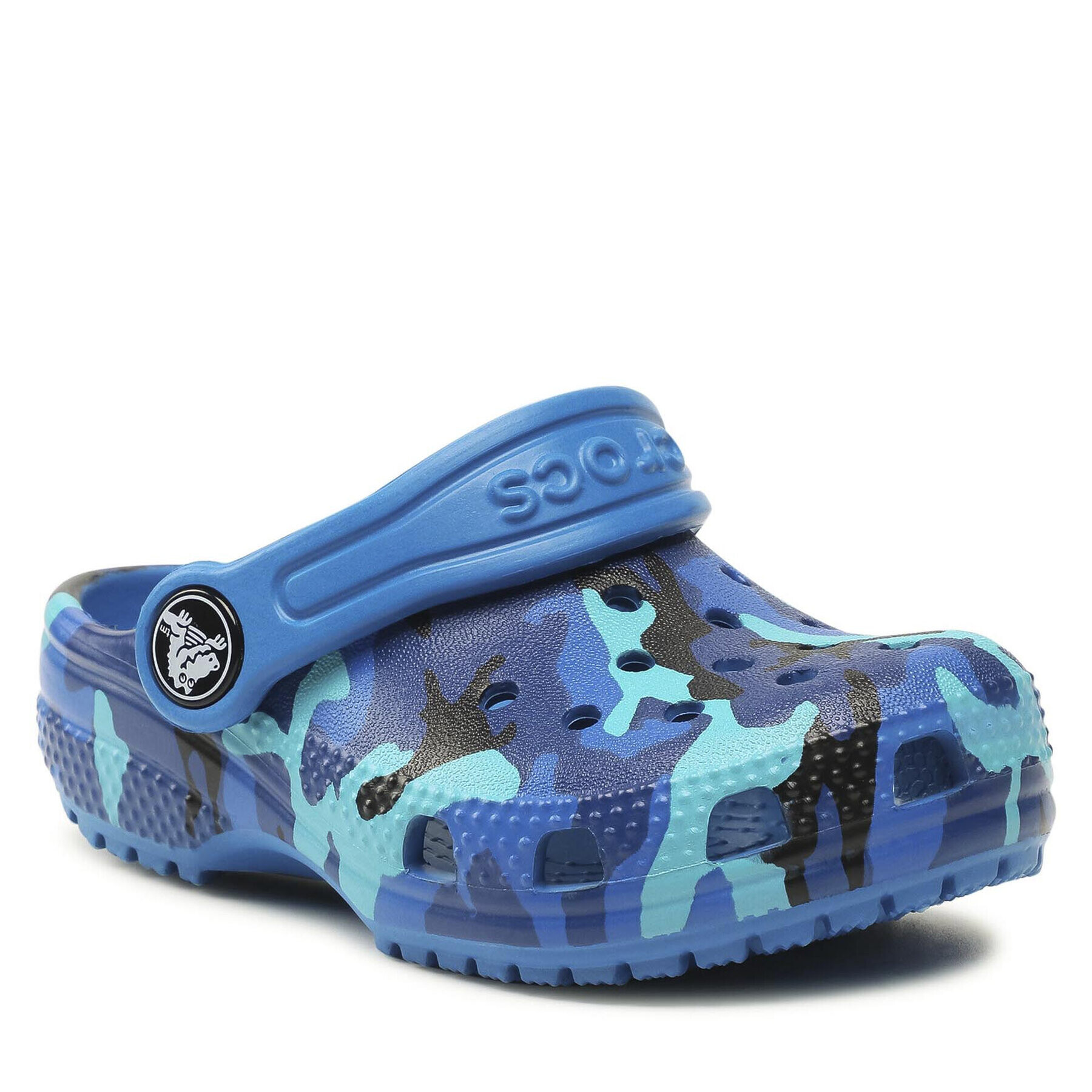 Crocs Чехли Classic Printed Clog K 205813 Тъмносин - Pepit.bg