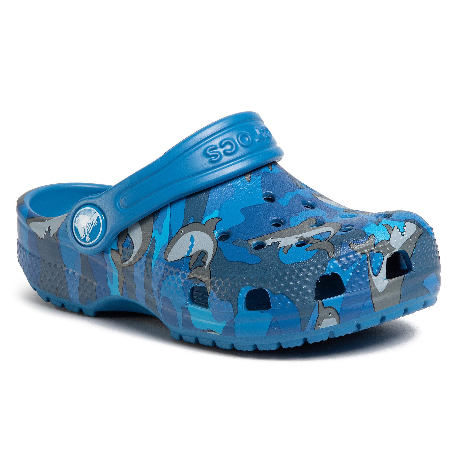 Crocs Чехли Classic Shark Clog Ps 206147 Тъмносин - Pepit.bg