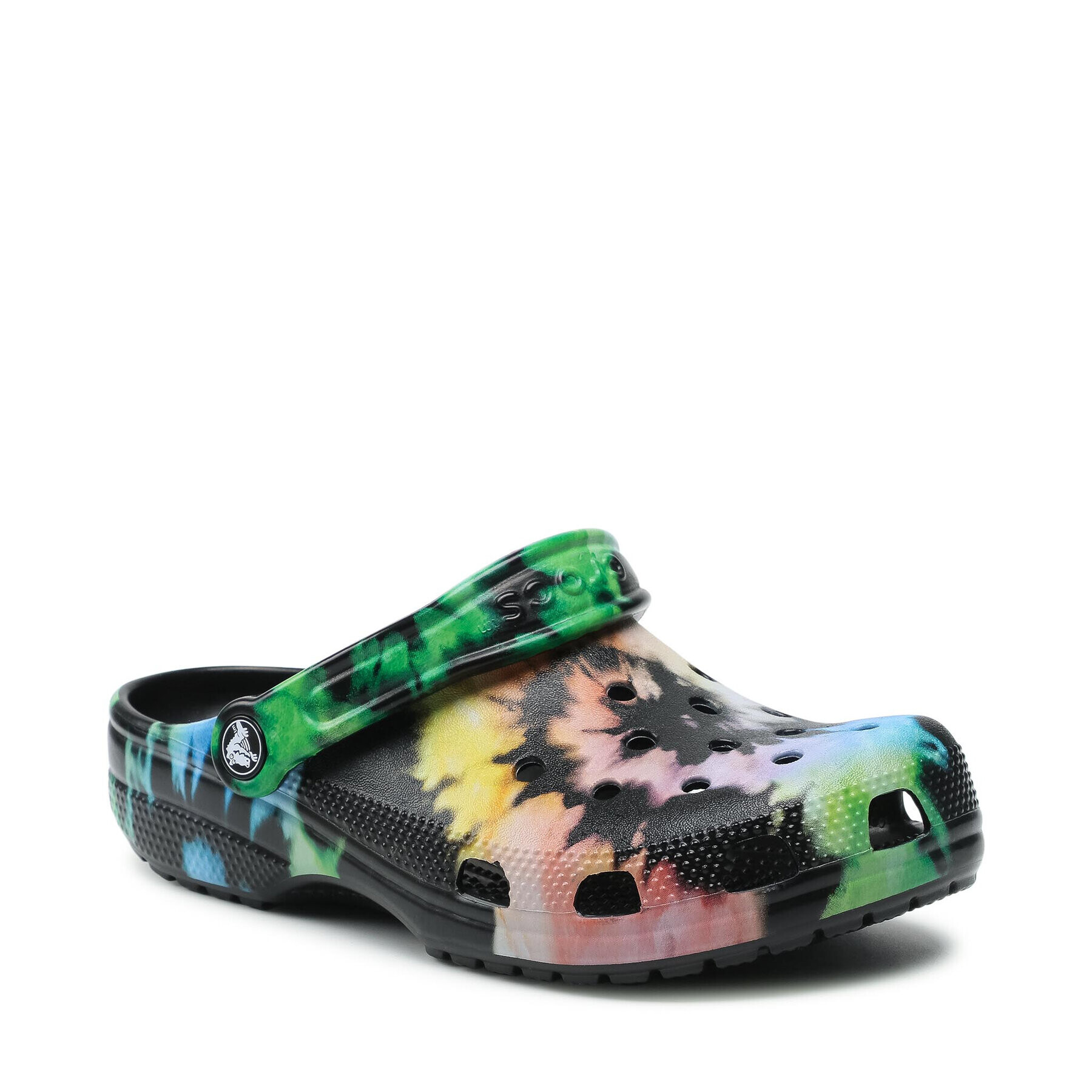 Crocs Чехли Classic Tie Dye Graphic Clog 205453 Черен - Pepit.bg