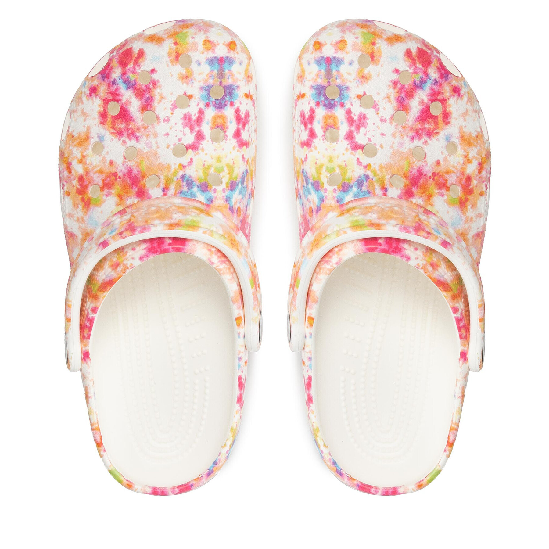 Crocs Чехли Classic Tie Dye Graphic Clog 205453 Оранжев - Pepit.bg