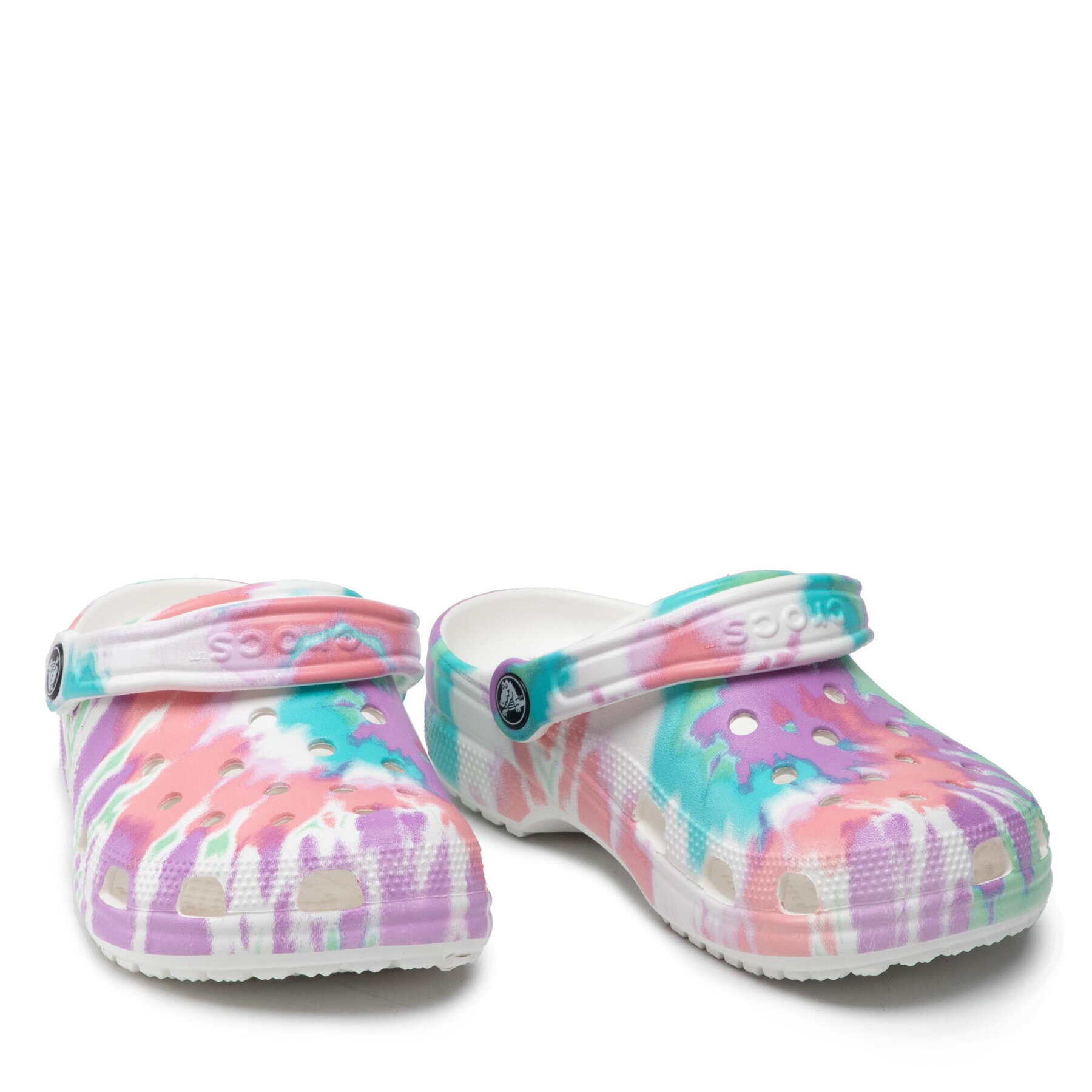 Crocs Чехли Classic Tie Dye Graphic Clog 205453 Розов - Pepit.bg