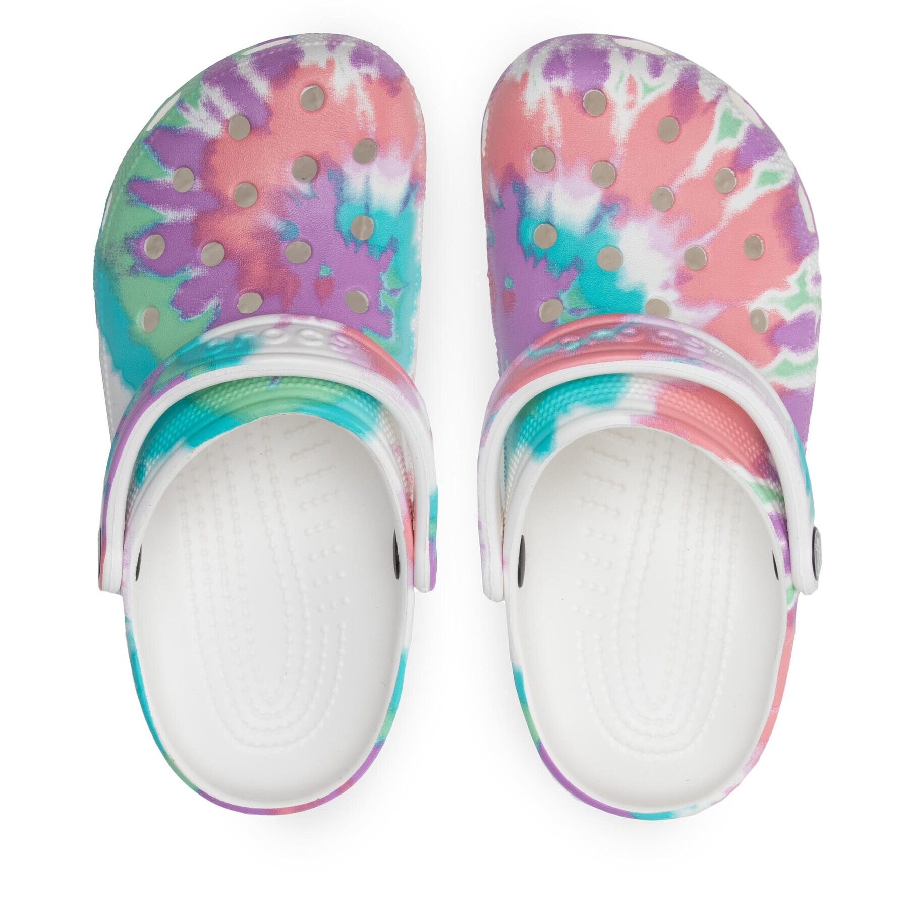 Crocs Чехли Classic Tie Dye Graphic Clog 205453 Розов - Pepit.bg