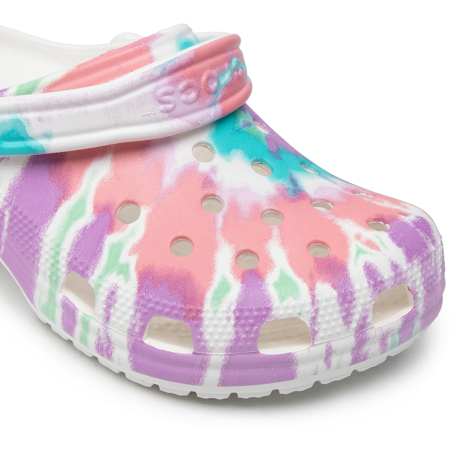Crocs Чехли Classic Tie Dye Graphic Clog 205453 Розов - Pepit.bg
