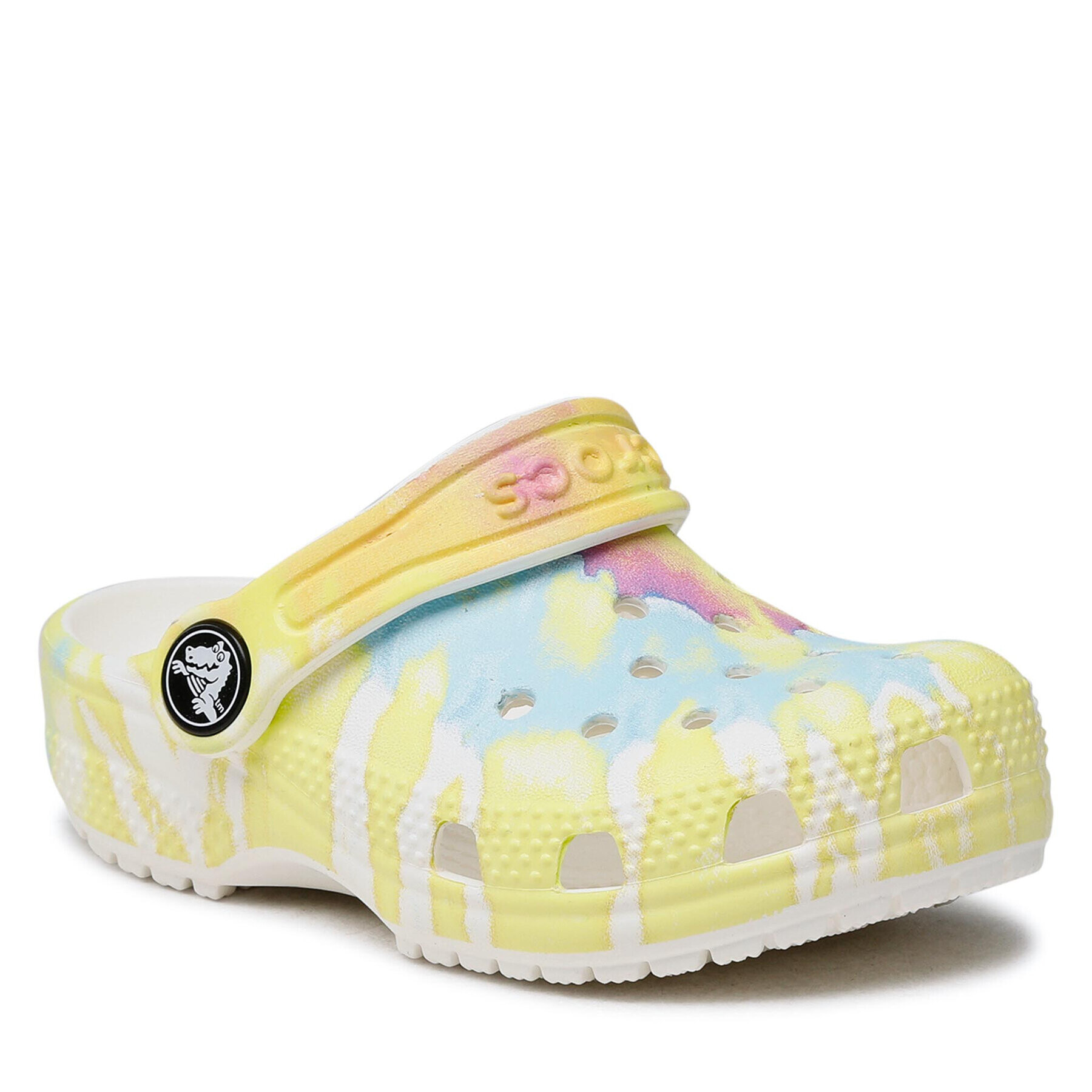 Crocs Чехли Classic Tie Dye Graphic Clog K 205451 Жълт - Pepit.bg