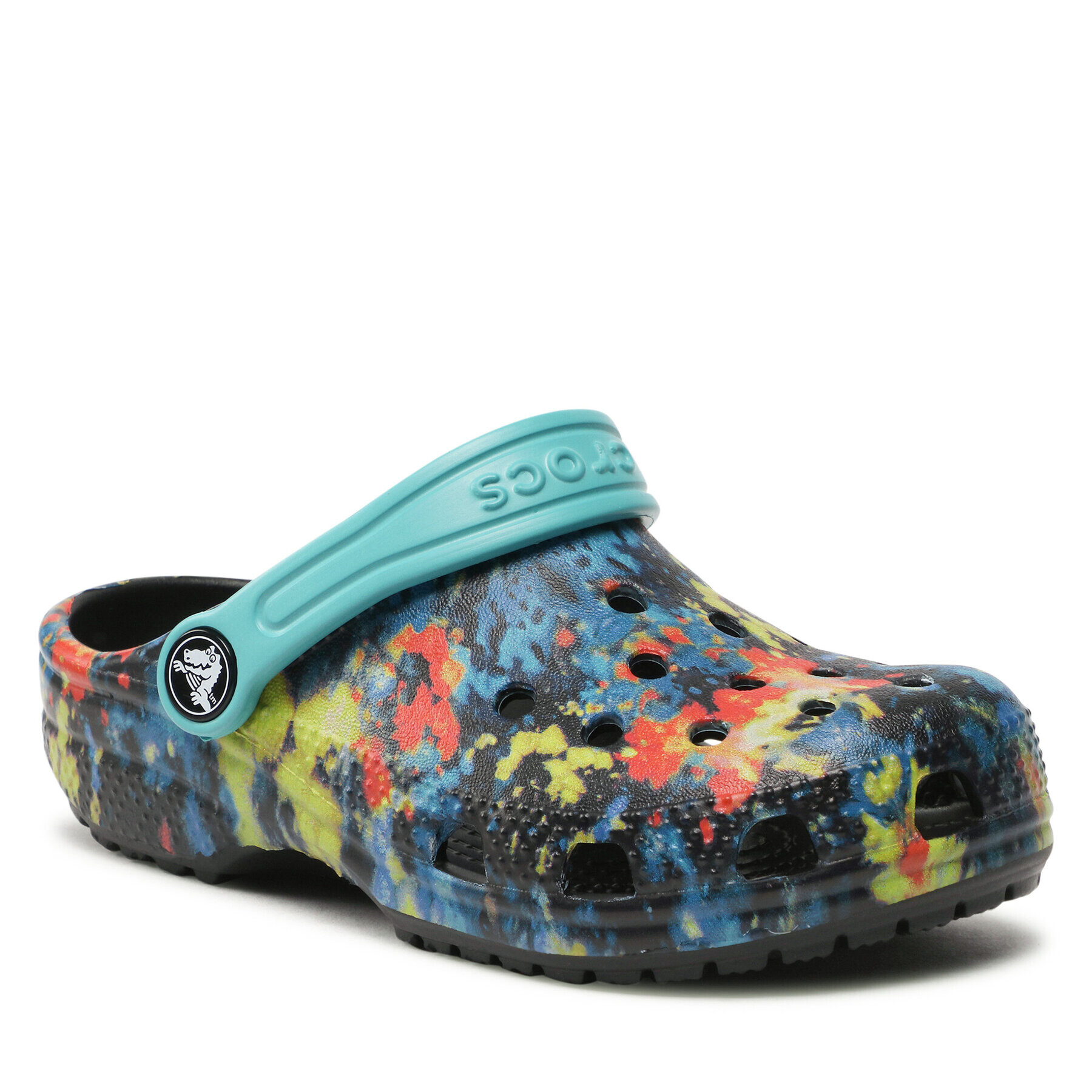 Crocs Чехли Classic Tiedye Graphic Clog K 206995 Цветен - Pepit.bg