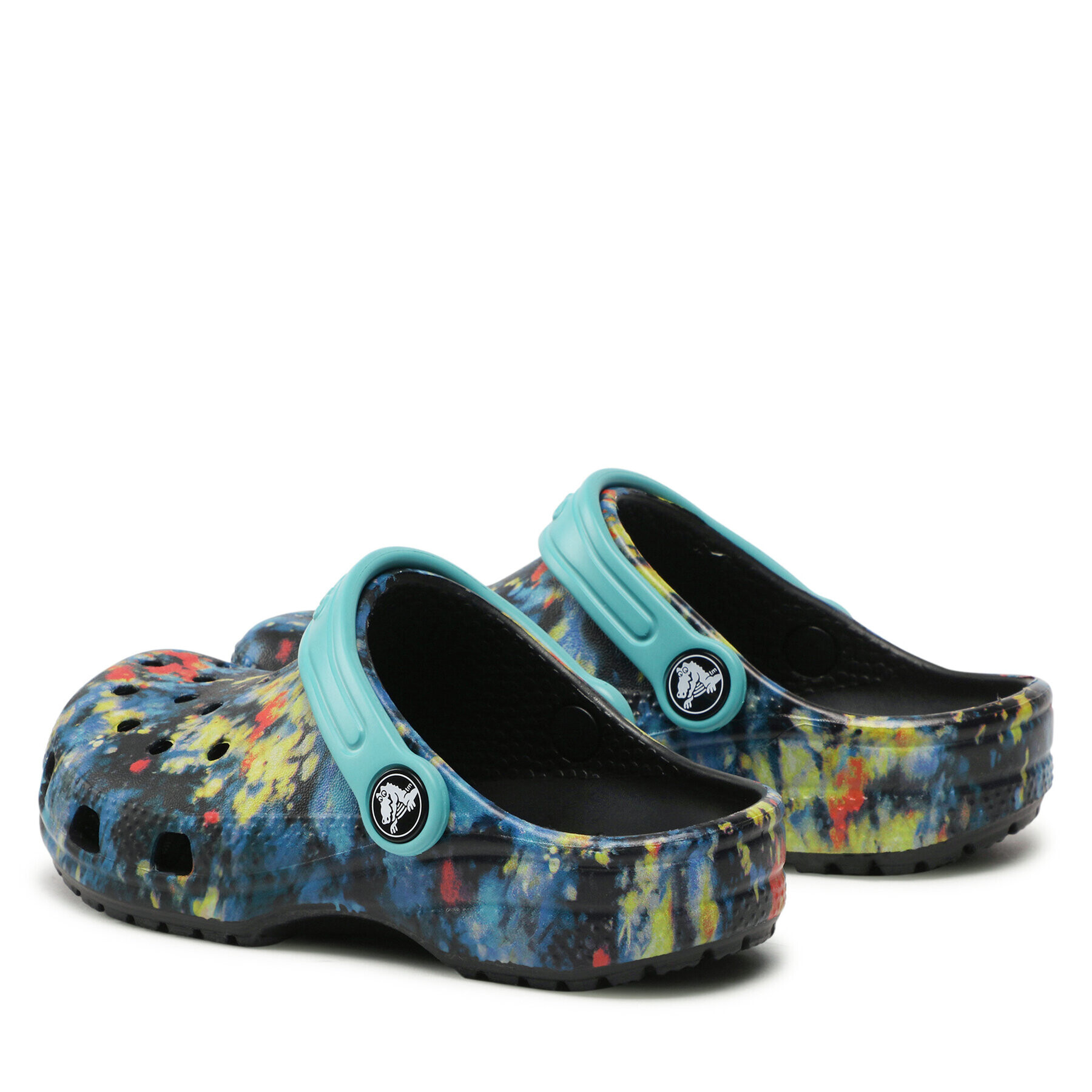 Crocs Чехли Classic Tiedye Graphic Clog K 206995 Цветен - Pepit.bg