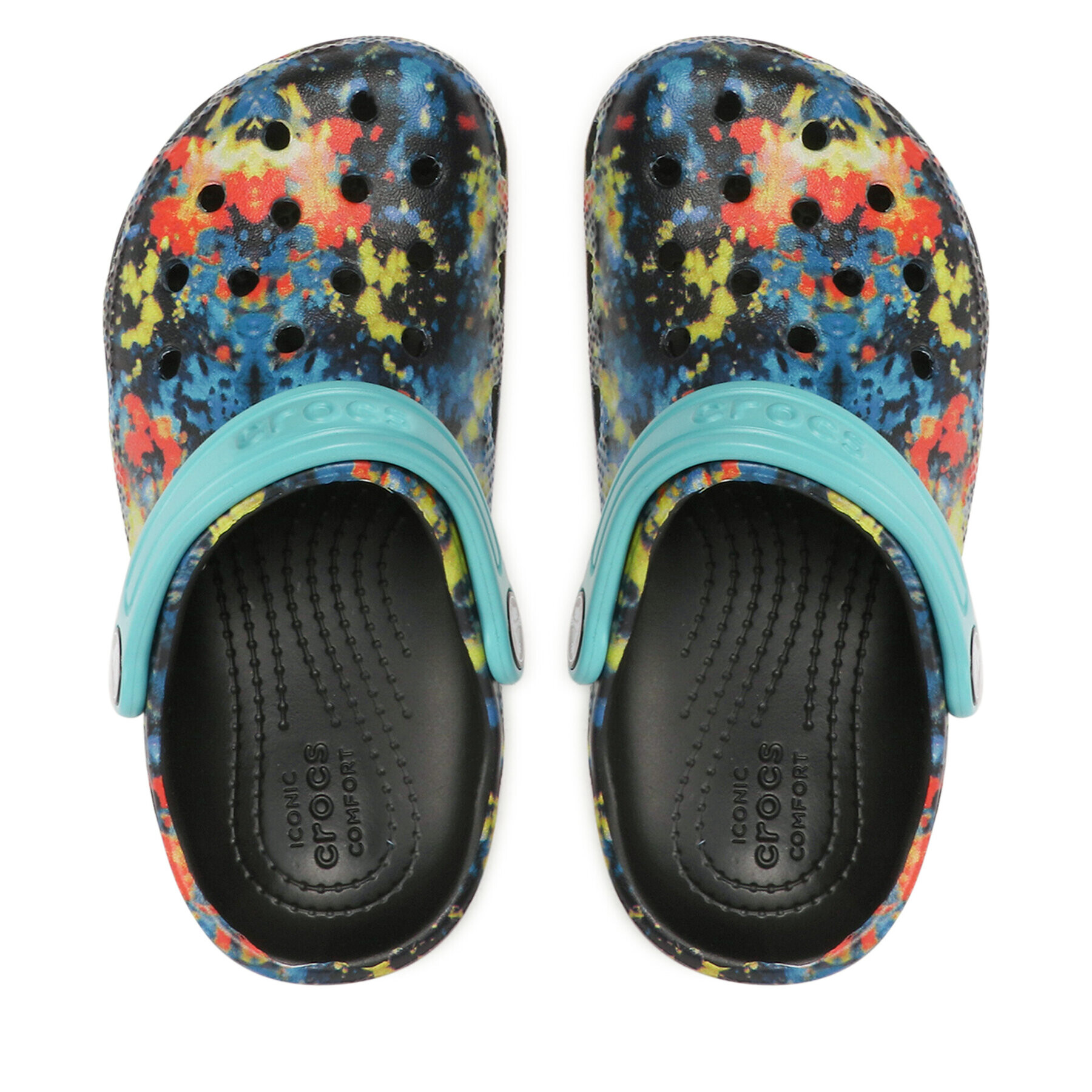 Crocs Чехли Classic Tiedye Graphic Clog K 206995 Цветен - Pepit.bg