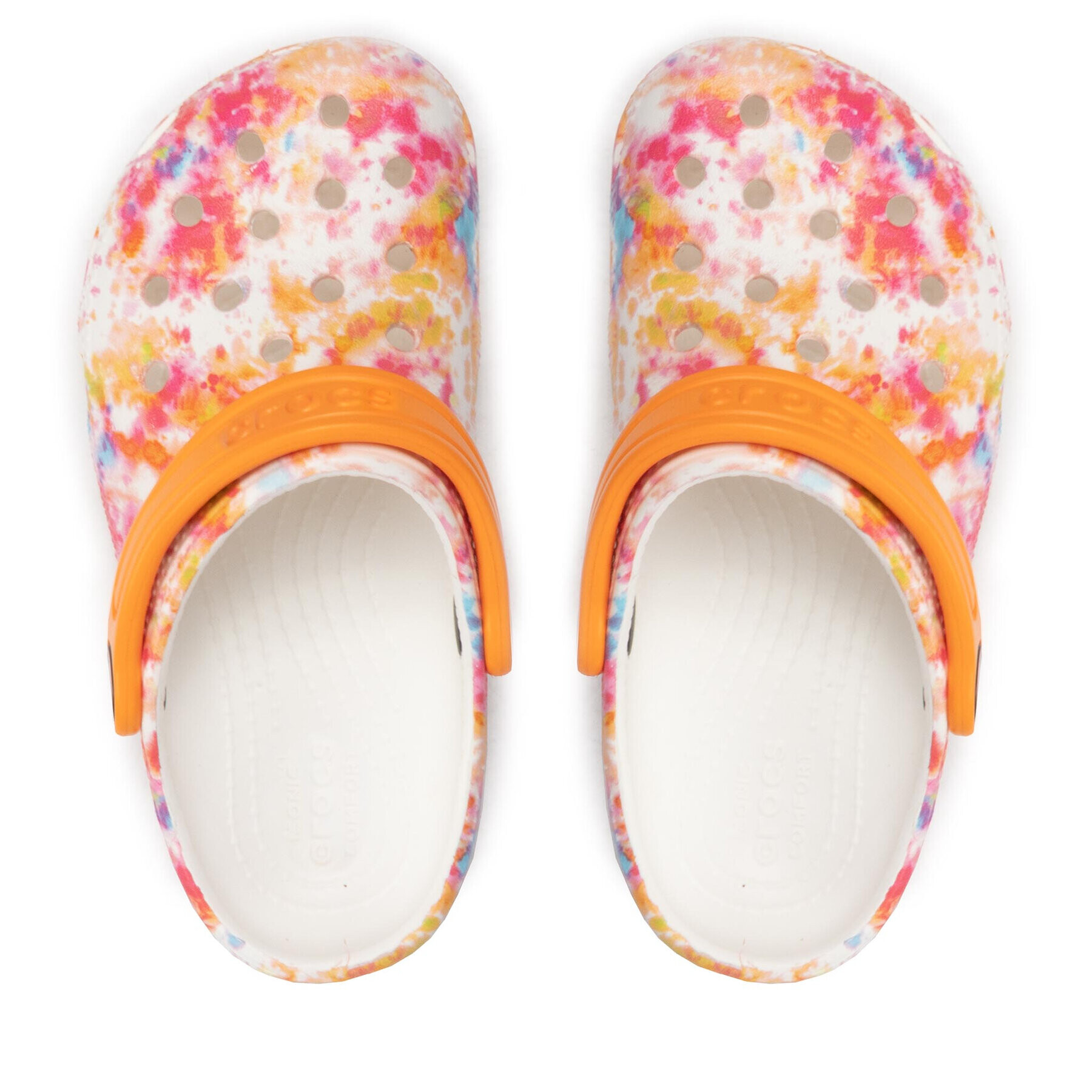 Crocs Чехли Classic Tiedye Graphic Clog K 206995 Цветен - Pepit.bg