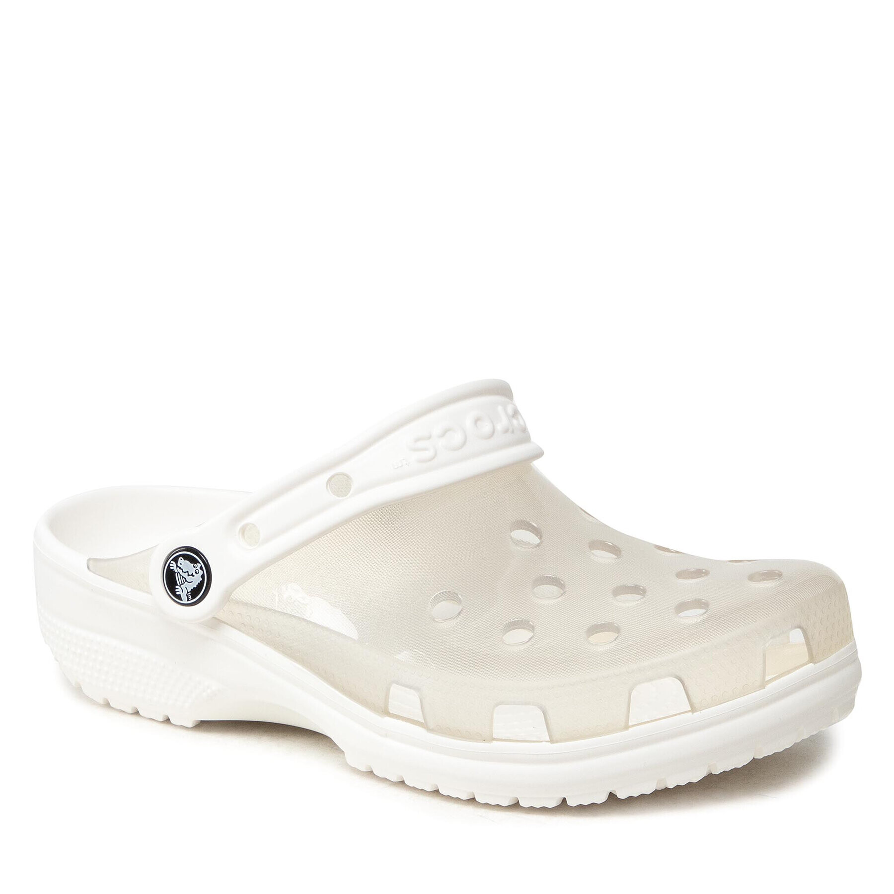 Crocs Чехли Classic Translucent Clog 206908 Бял - Pepit.bg