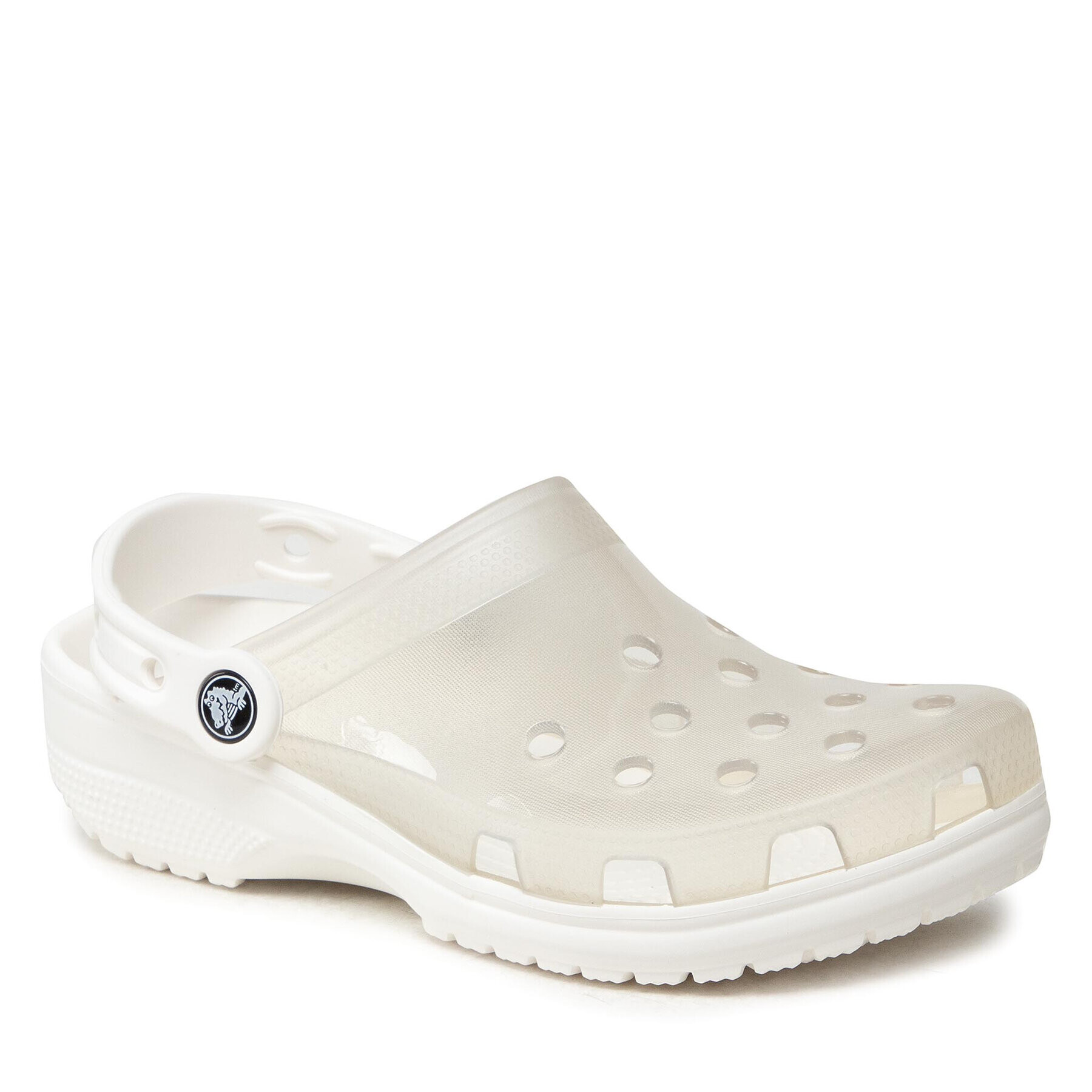 Crocs Чехли Classic Translucent Clog 206908 Бял - Pepit.bg