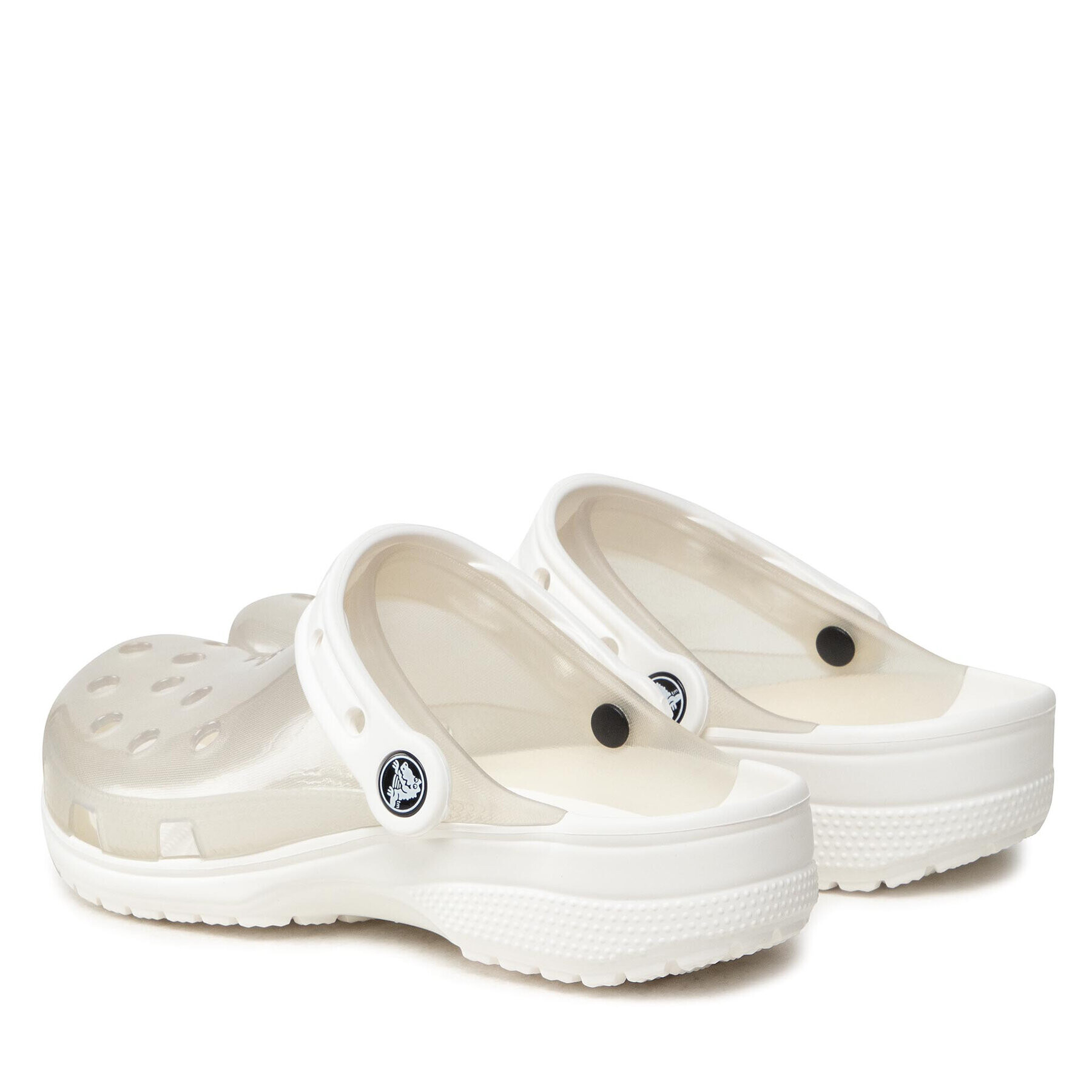 Crocs Чехли Classic Translucent Clog 206908 Бял - Pepit.bg