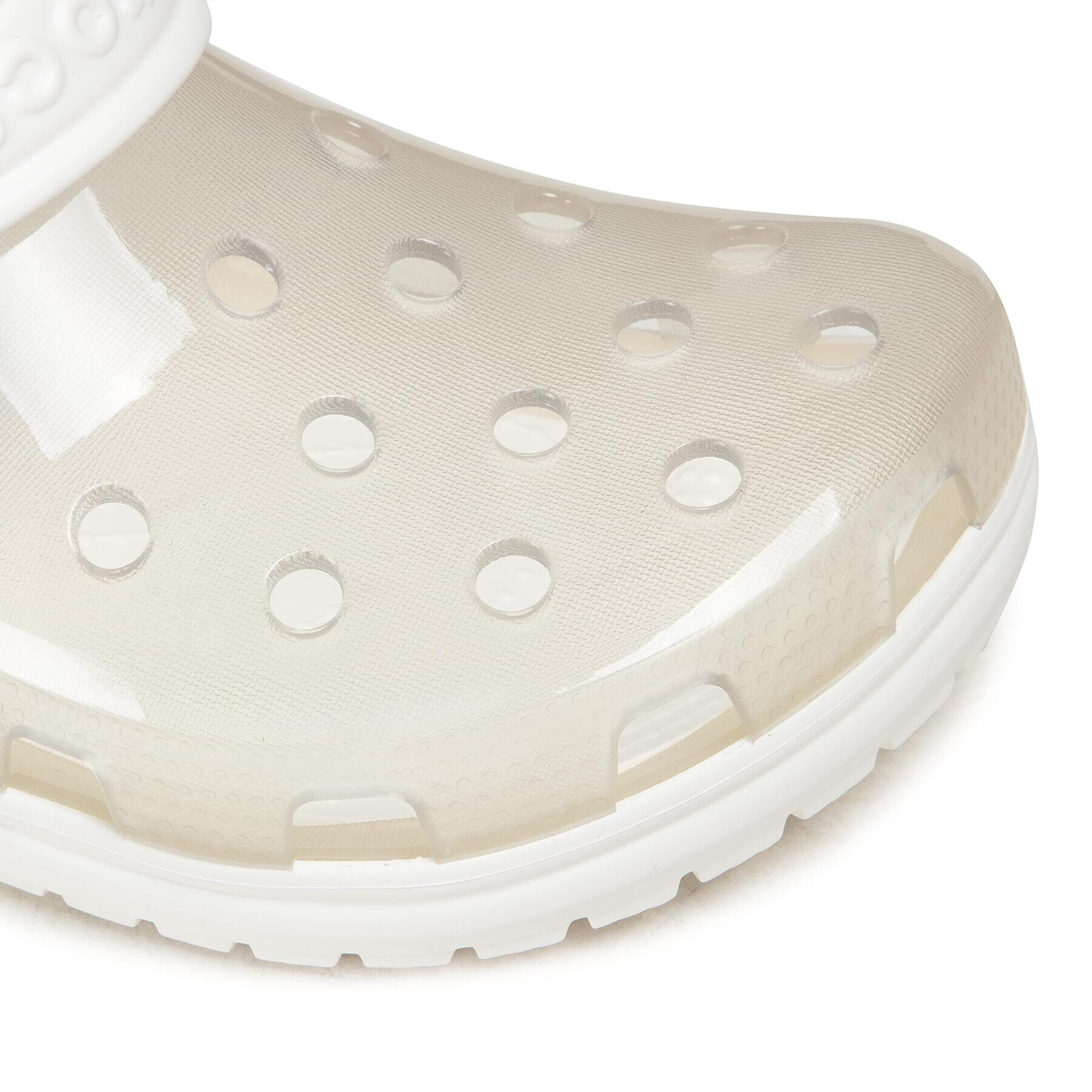 Crocs Чехли Classic Translucent Clog 206908 Бял - Pepit.bg