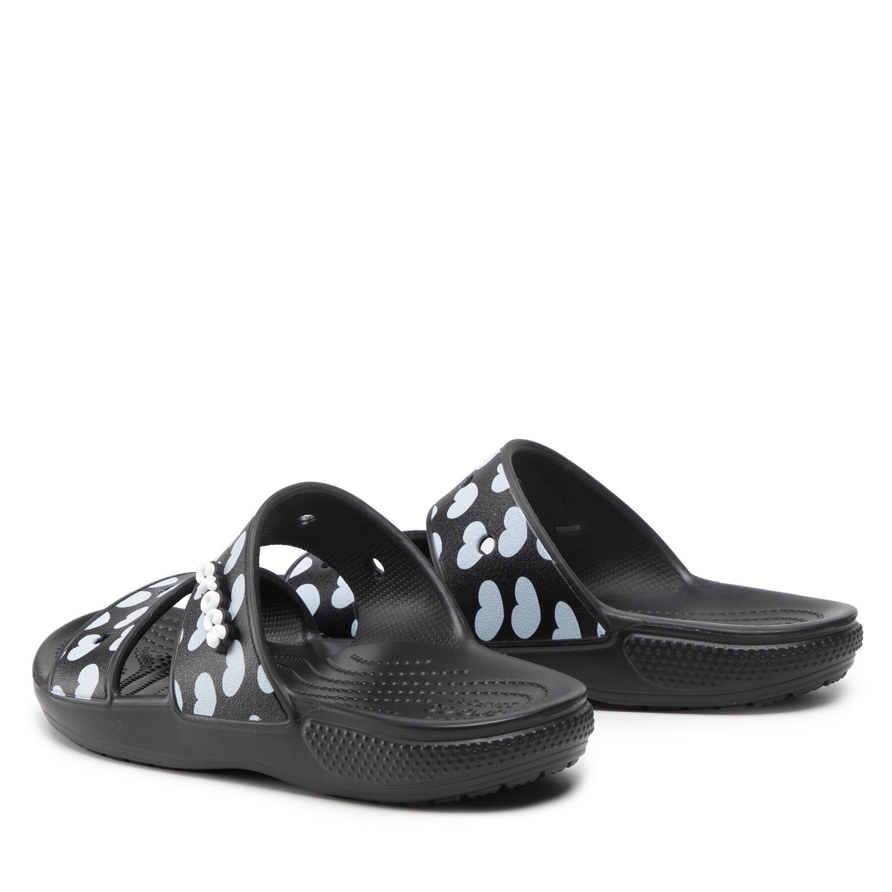 Crocs Чехли Classics Heartprint Sandal 207680 Черен - Pepit.bg