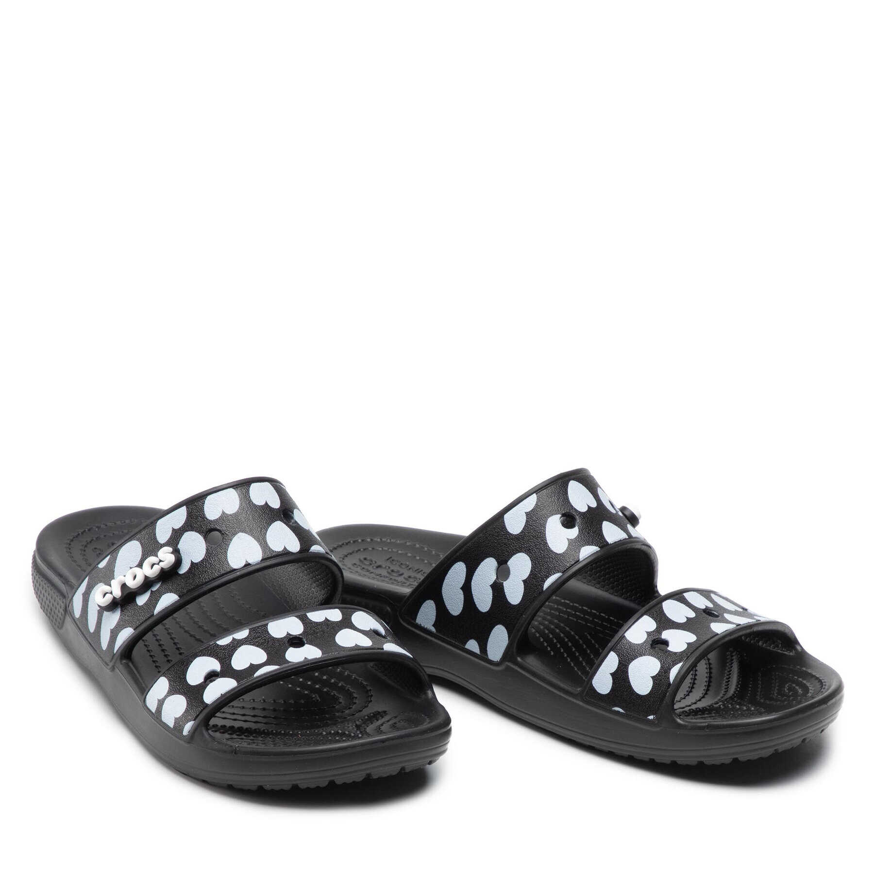 Crocs Чехли Classics Heartprint Sandal 207680 Черен - Pepit.bg