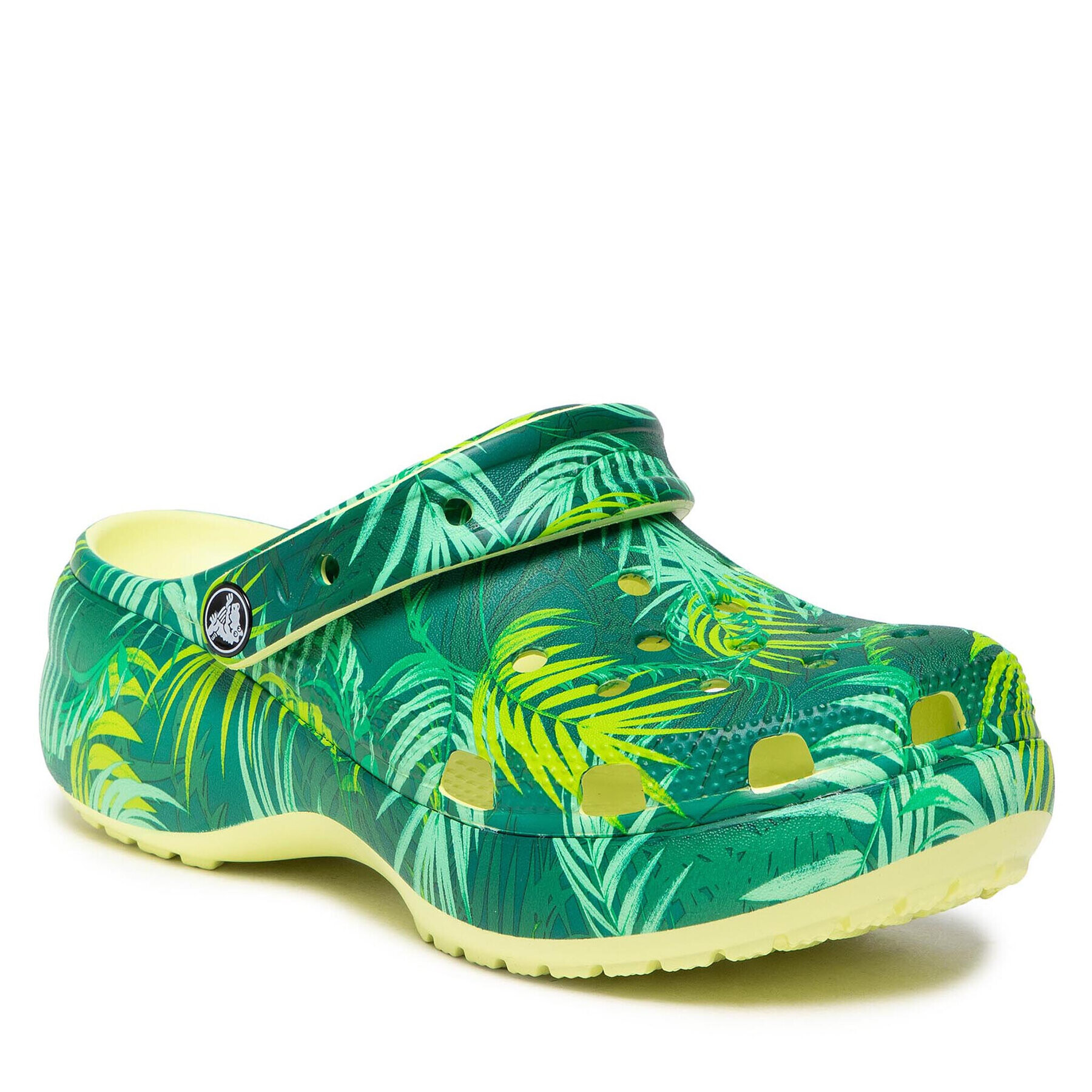 Crocs Чехли Classis Platform Tropical Clog W 207177 Зелен - Pepit.bg