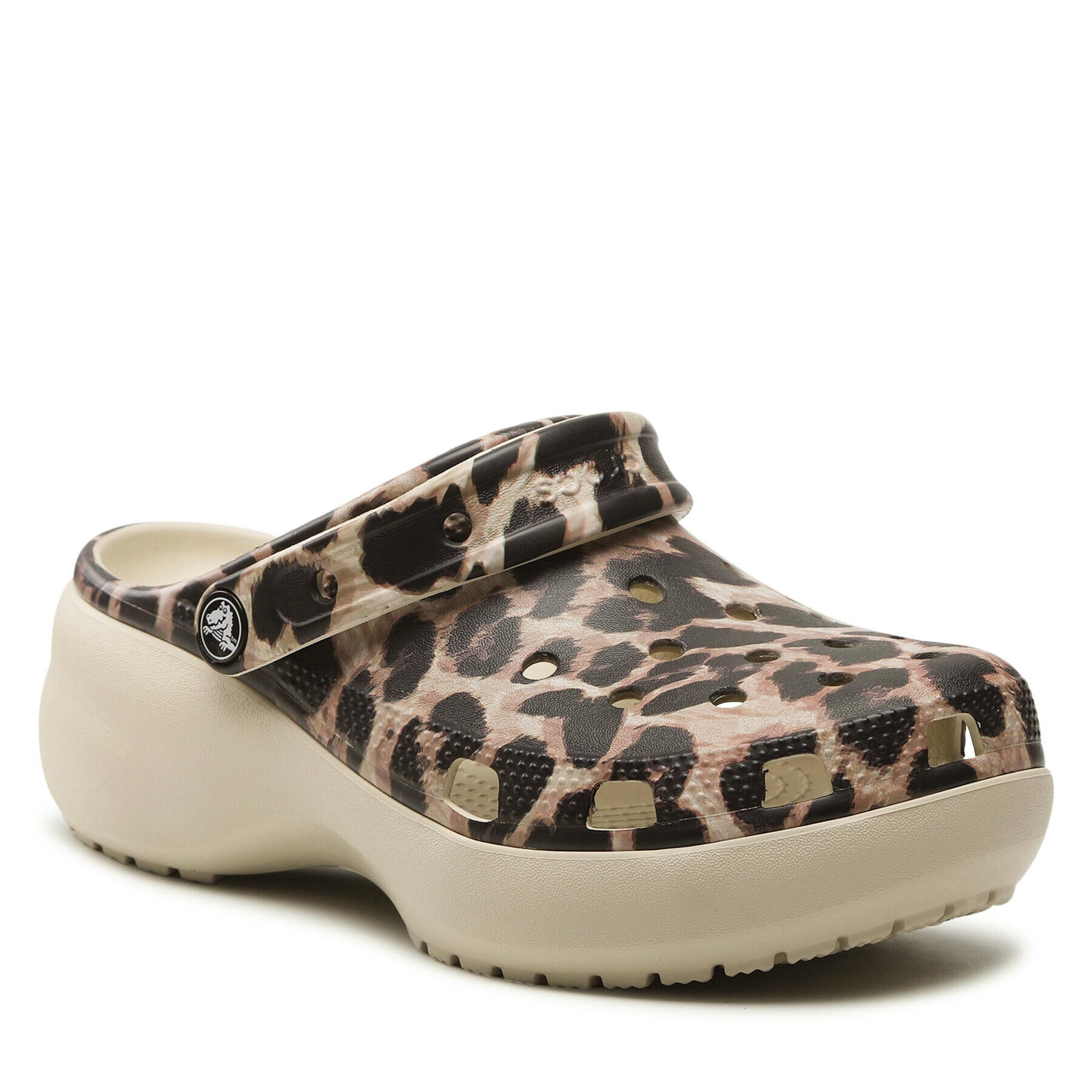 Crocs Чехли Clsc Platform Animal Remix Clog W 207844 Кафяв - Pepit.bg