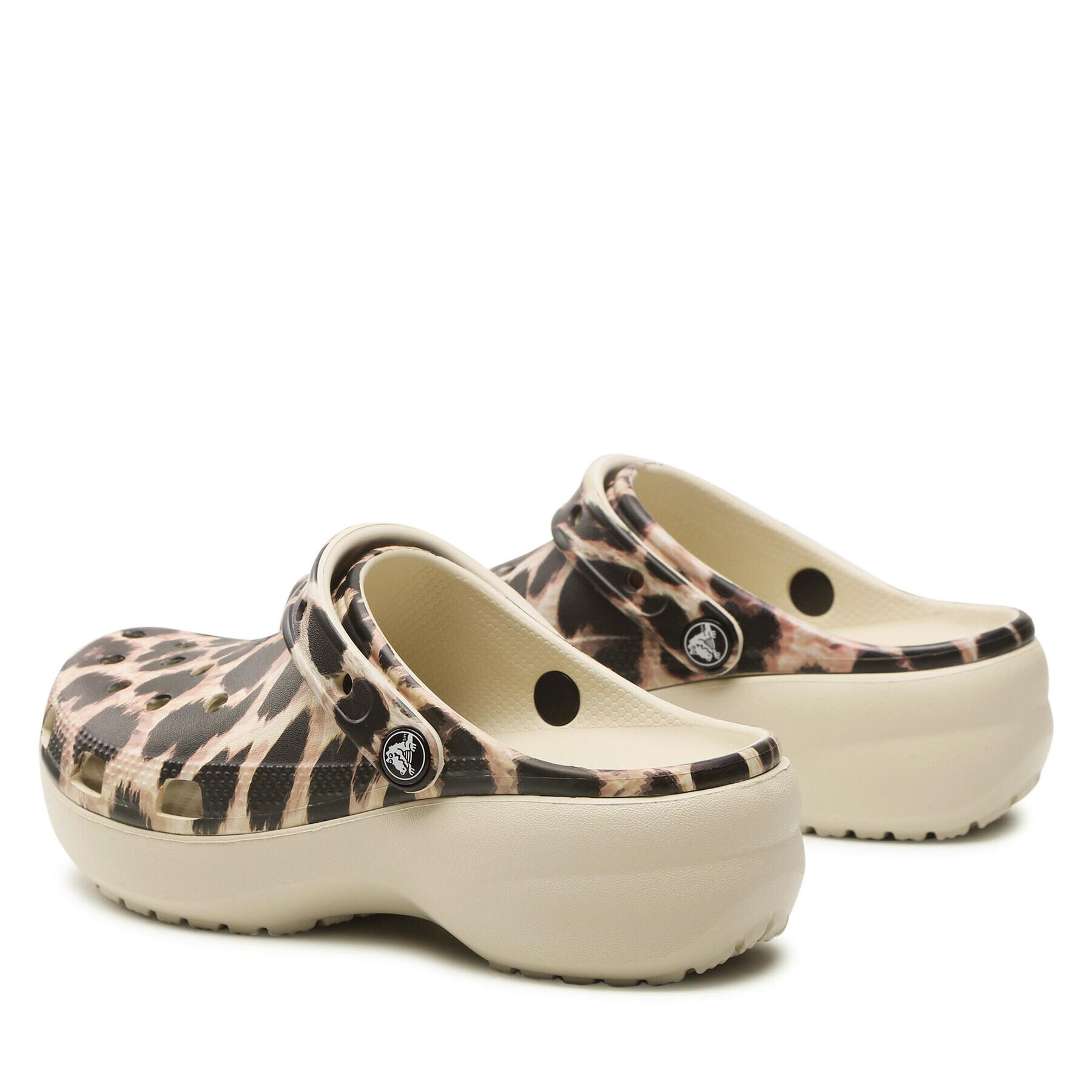 Crocs Чехли Clsc Platform Animal Remix Clog W 207844 Кафяв - Pepit.bg