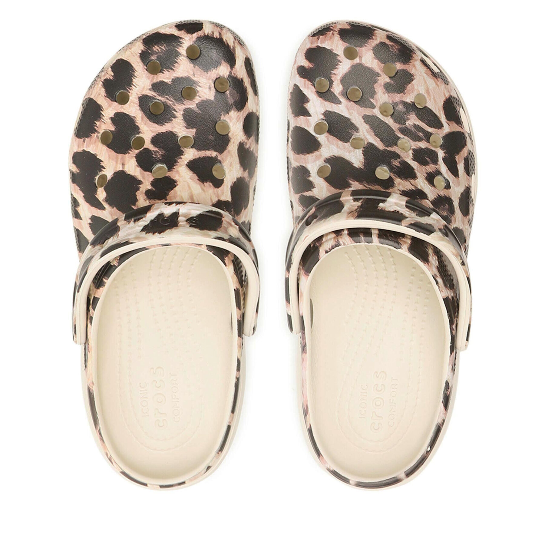Crocs Чехли Clsc Platform Animal Remix Clog W 207844 Кафяв - Pepit.bg