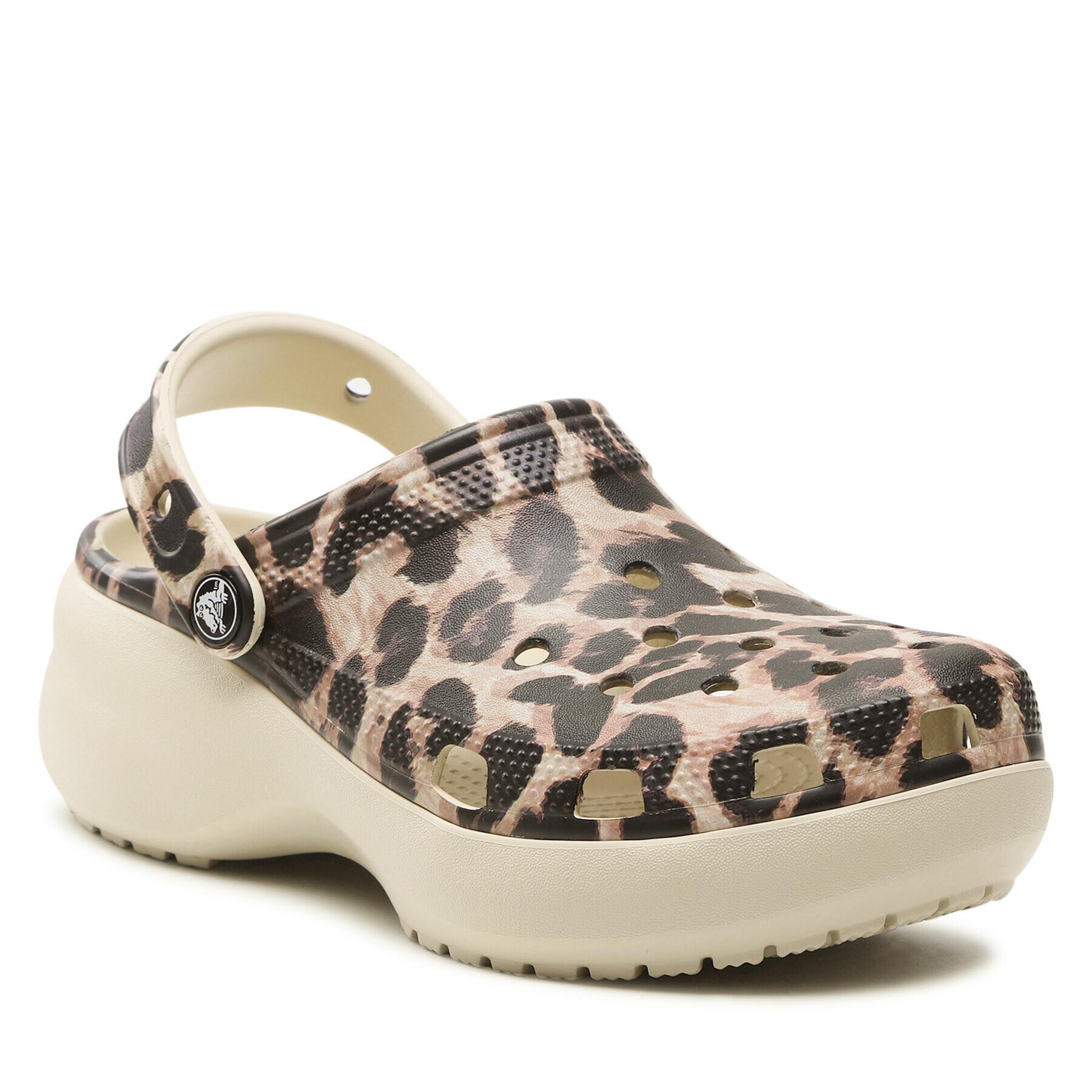 Crocs Чехли Clsc Platform Animal Remix Clog W 207844 Кафяв - Pepit.bg