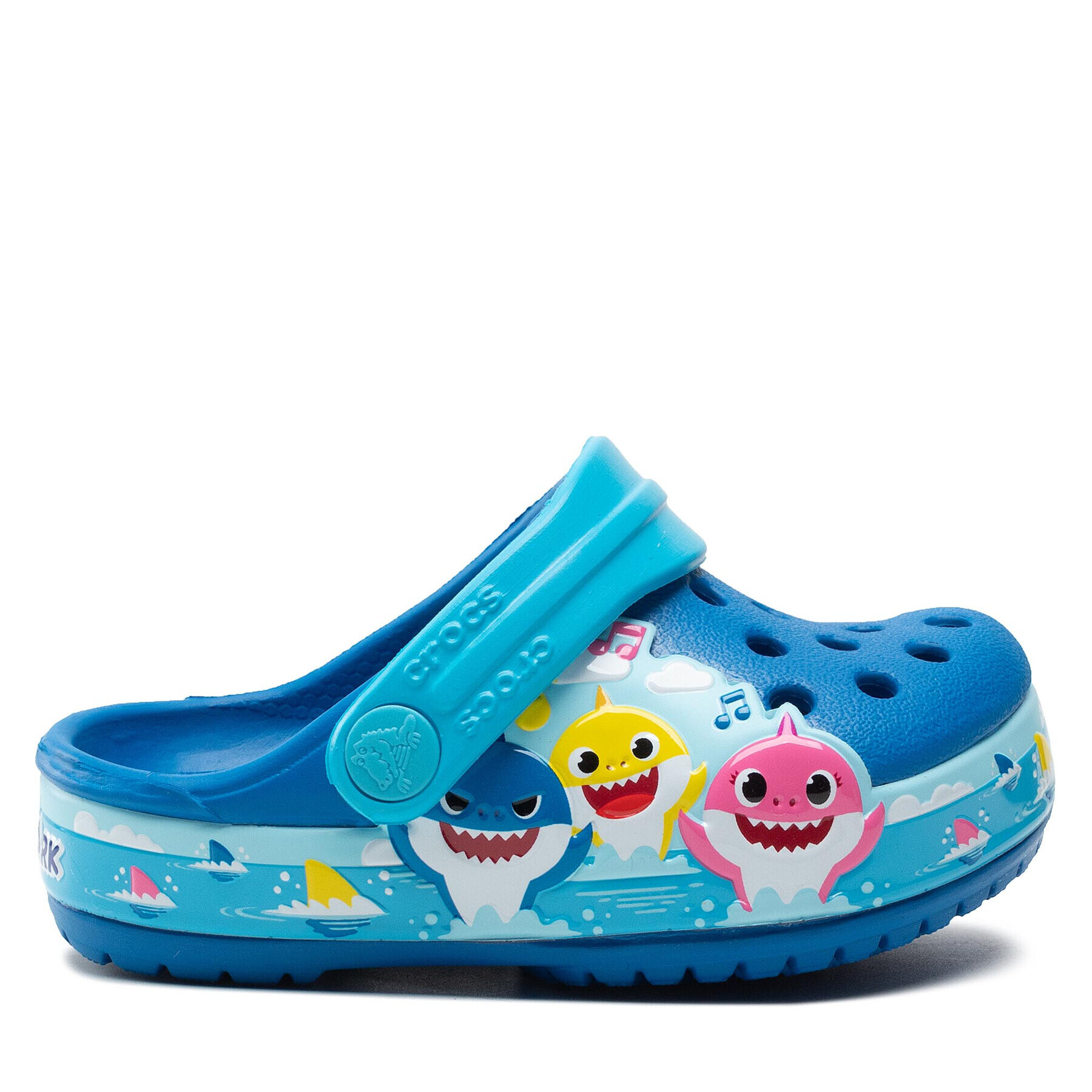 Crocs Чехли flbaby Shark Band Clog T 207066 Син - Pepit.bg