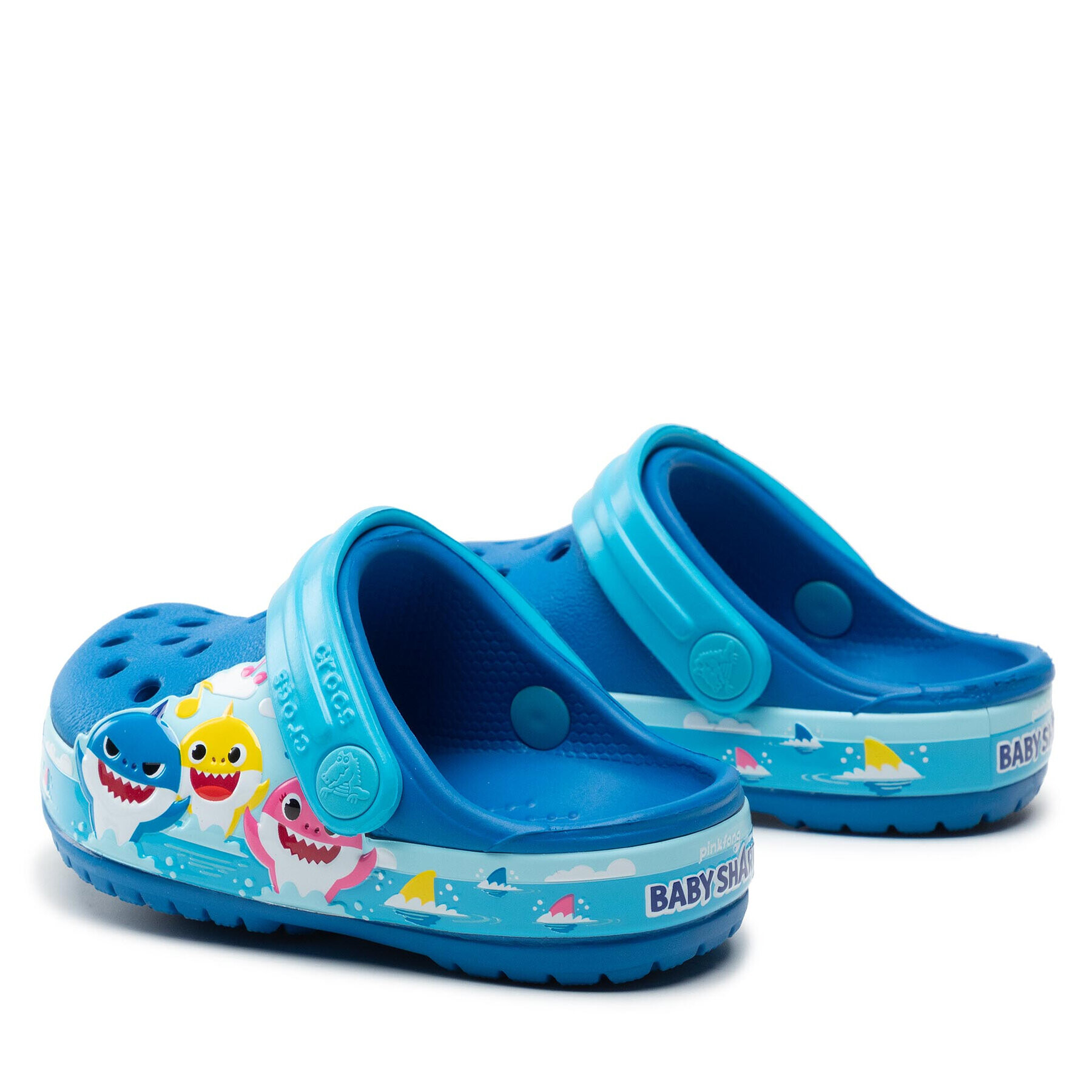 Crocs Чехли flbaby Shark Band Clog T 207066 Син - Pepit.bg