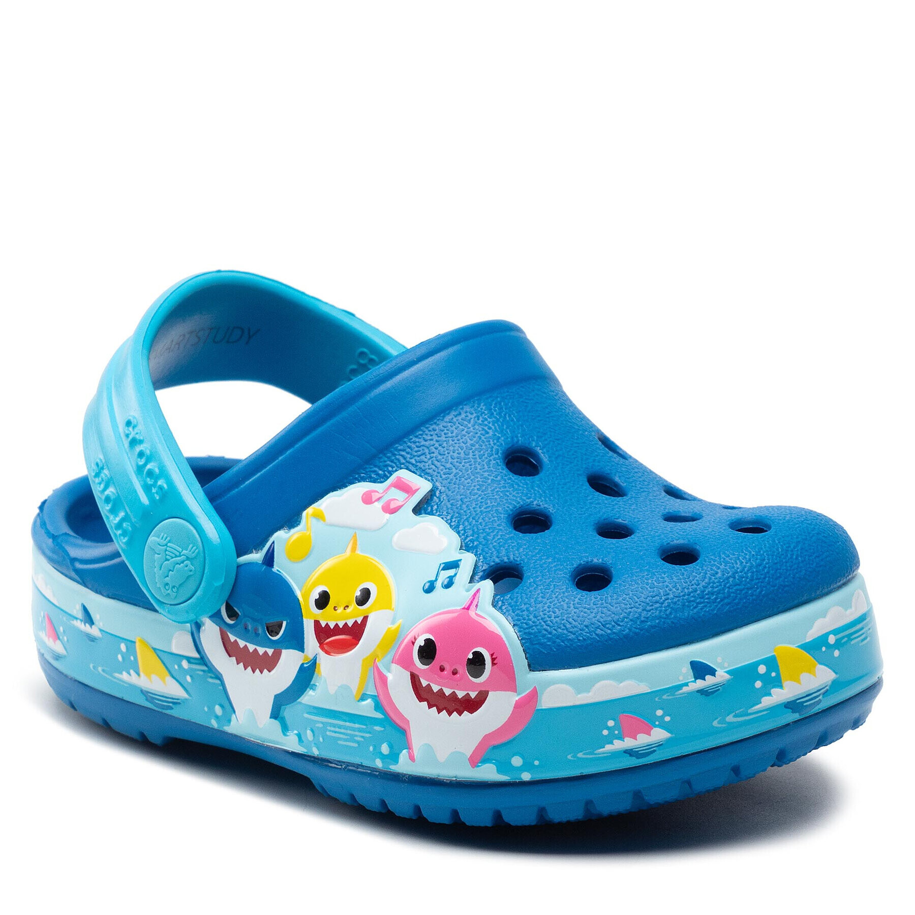 Crocs Чехли flbaby Shark Band Clog T 207066 Син - Pepit.bg