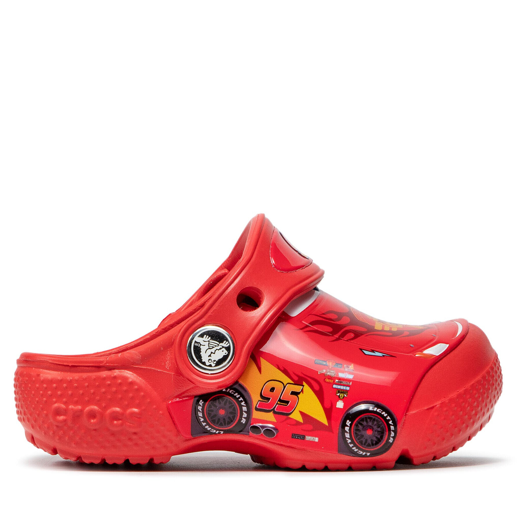 Crocs Чехли funlab Cars Clog K 204116 Червен - Pepit.bg