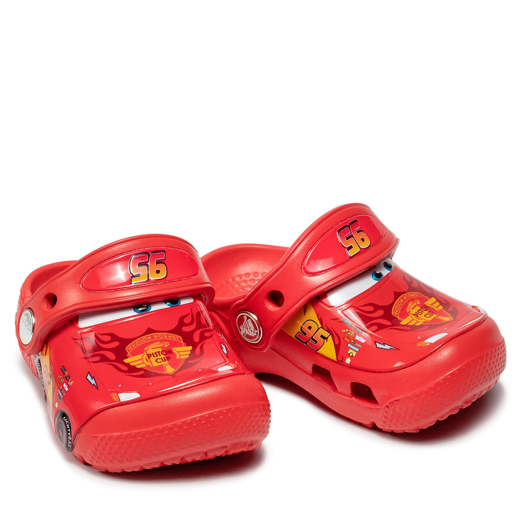 Crocs Чехли funlab Cars Clog K 204116 Червен - Pepit.bg